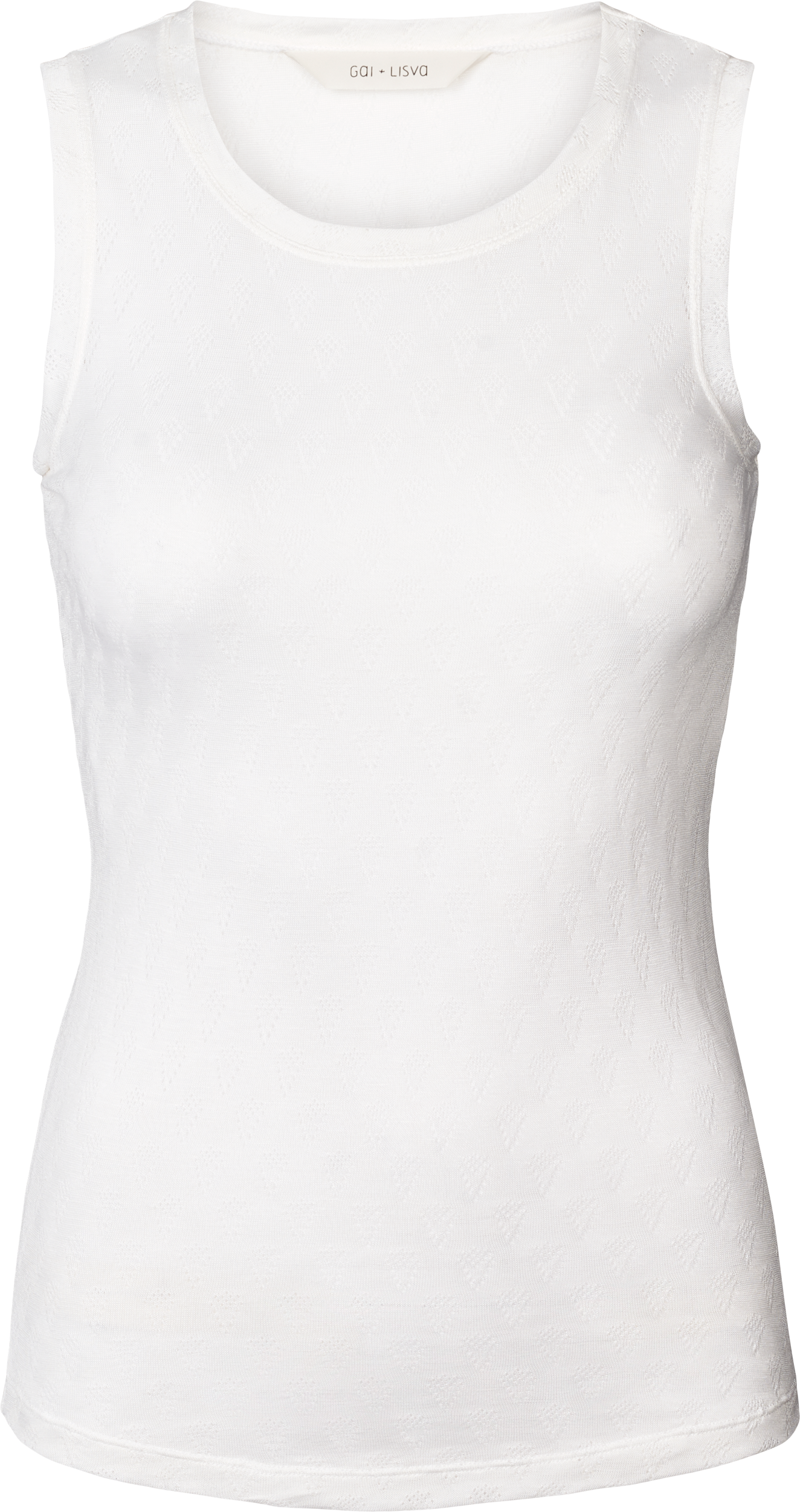 GAI+LISVA Alberte S´less Silk Top Tops & T-shirts 100 White