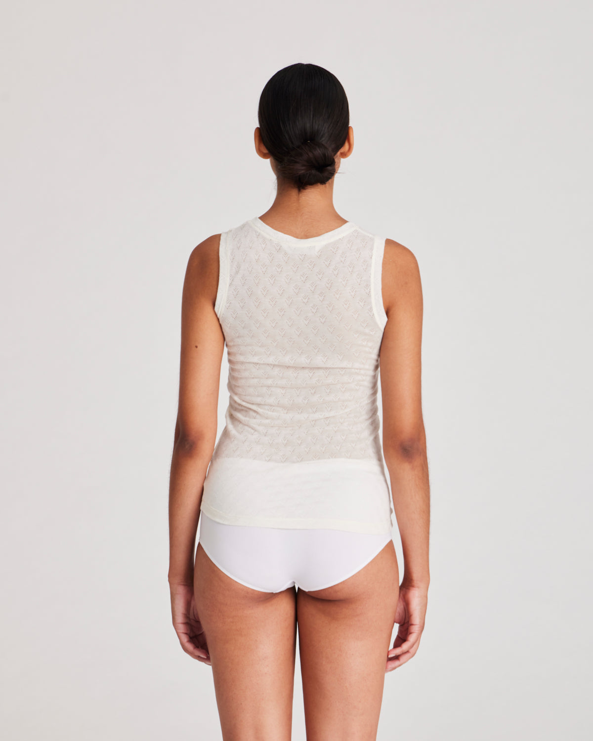 GAI+LISVA Alberte S´less Silk Top Tops & T-shirts 150 Off White