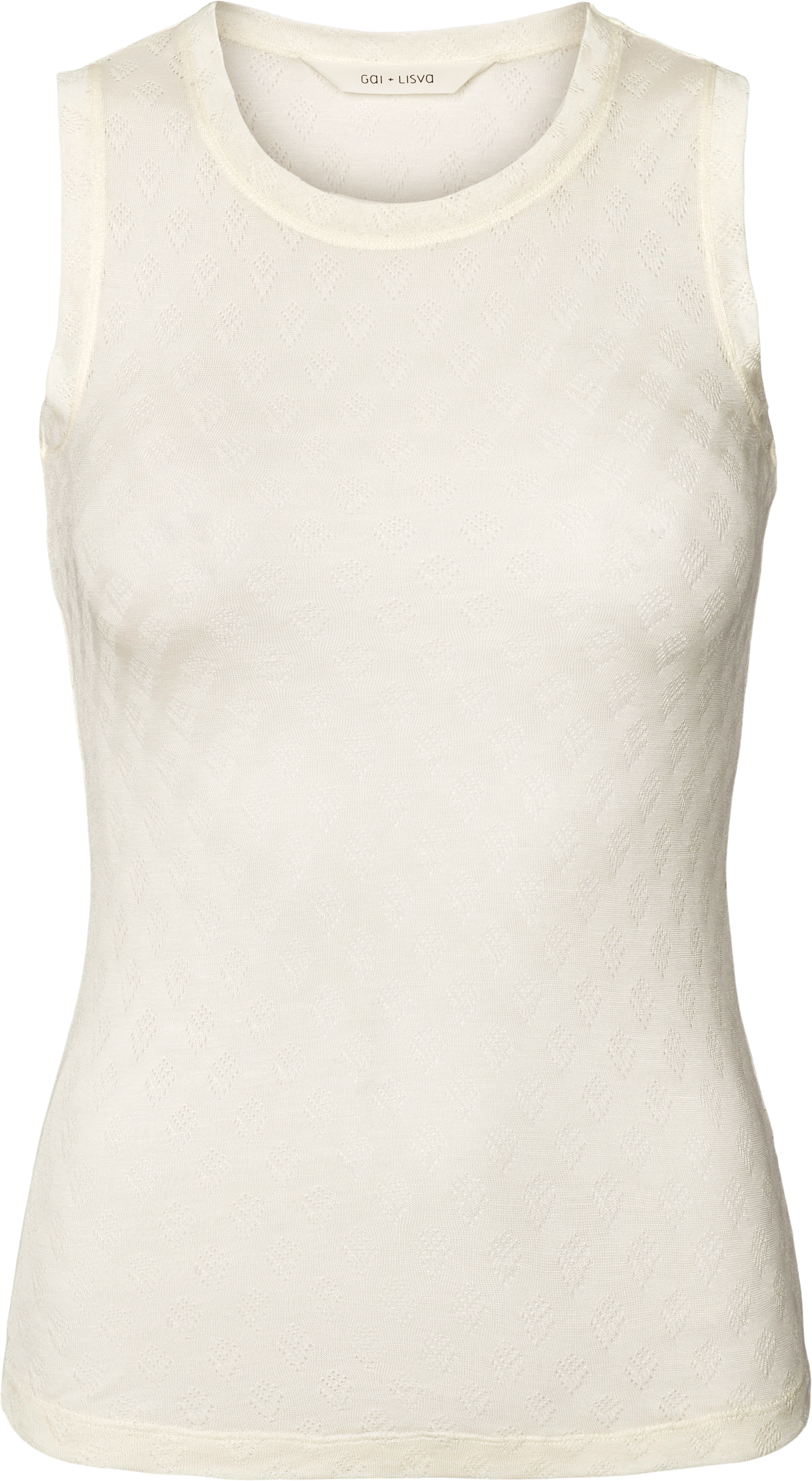 GAI+LISVA Alberte S´less Silk Top Tops & T-shirts 150 Off White