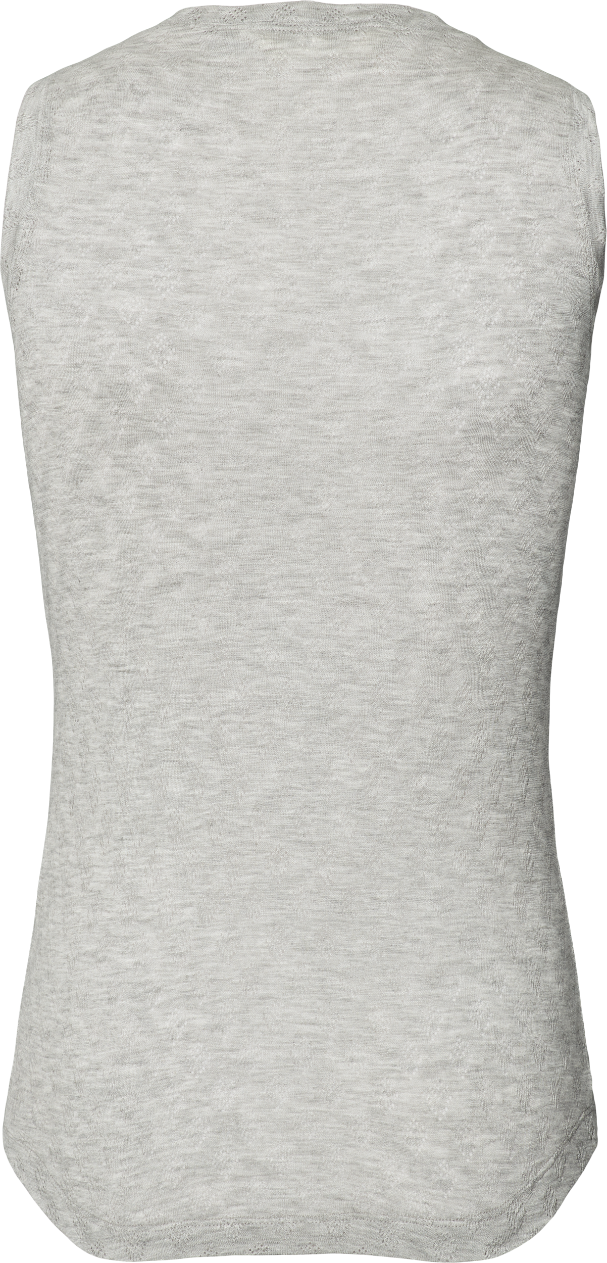 GAI+LISVA Alberte S´less Silk Top Tops & T-shirts 601 Light Grey Melange