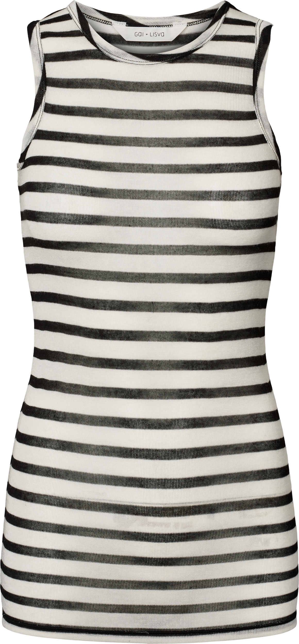 GAI+LISVA Alberte Sailor Wool Top Tops & T-shirts 962 Ecru / Black Sailor Stripe