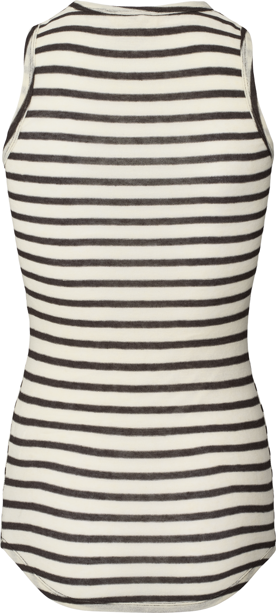 GAI+LISVA Alberte Wool Top Tops & T-shirts 196 Reverse Dark Grey Stripe