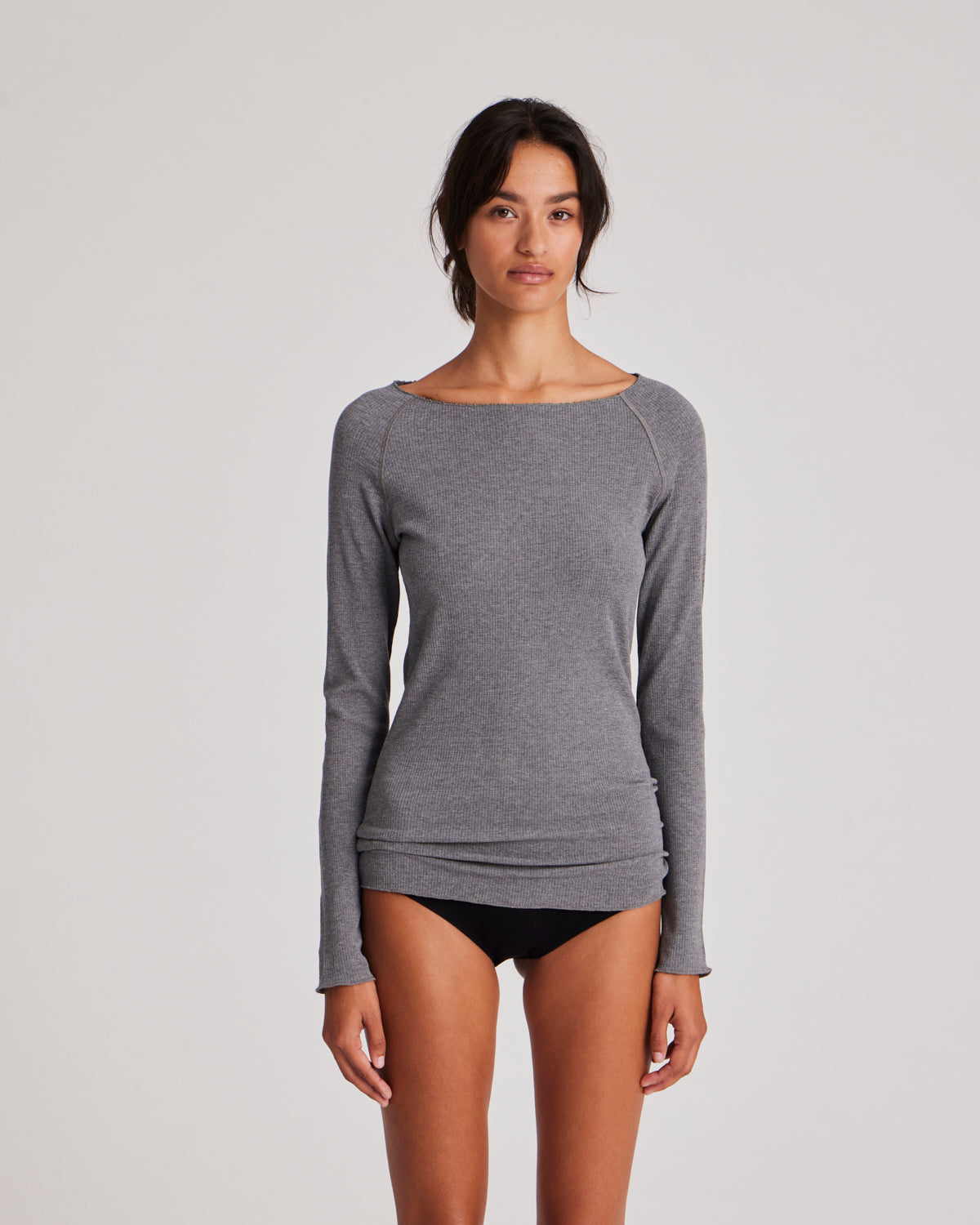 GAI+LISVA Amalie Deadstock Top Top 602 Grey Melange