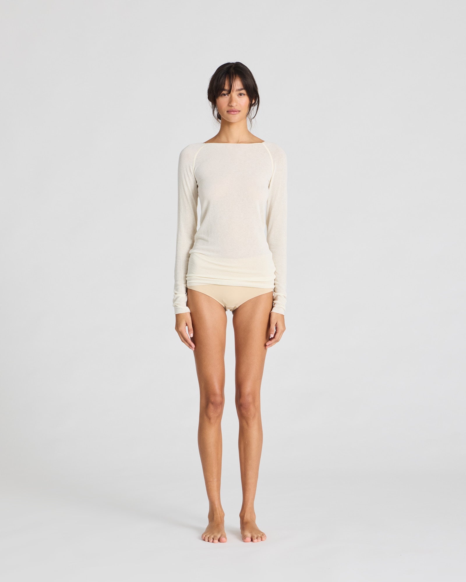 GAI+LISVA Amalie Wool Top Tops & T-shirts 150 Off White