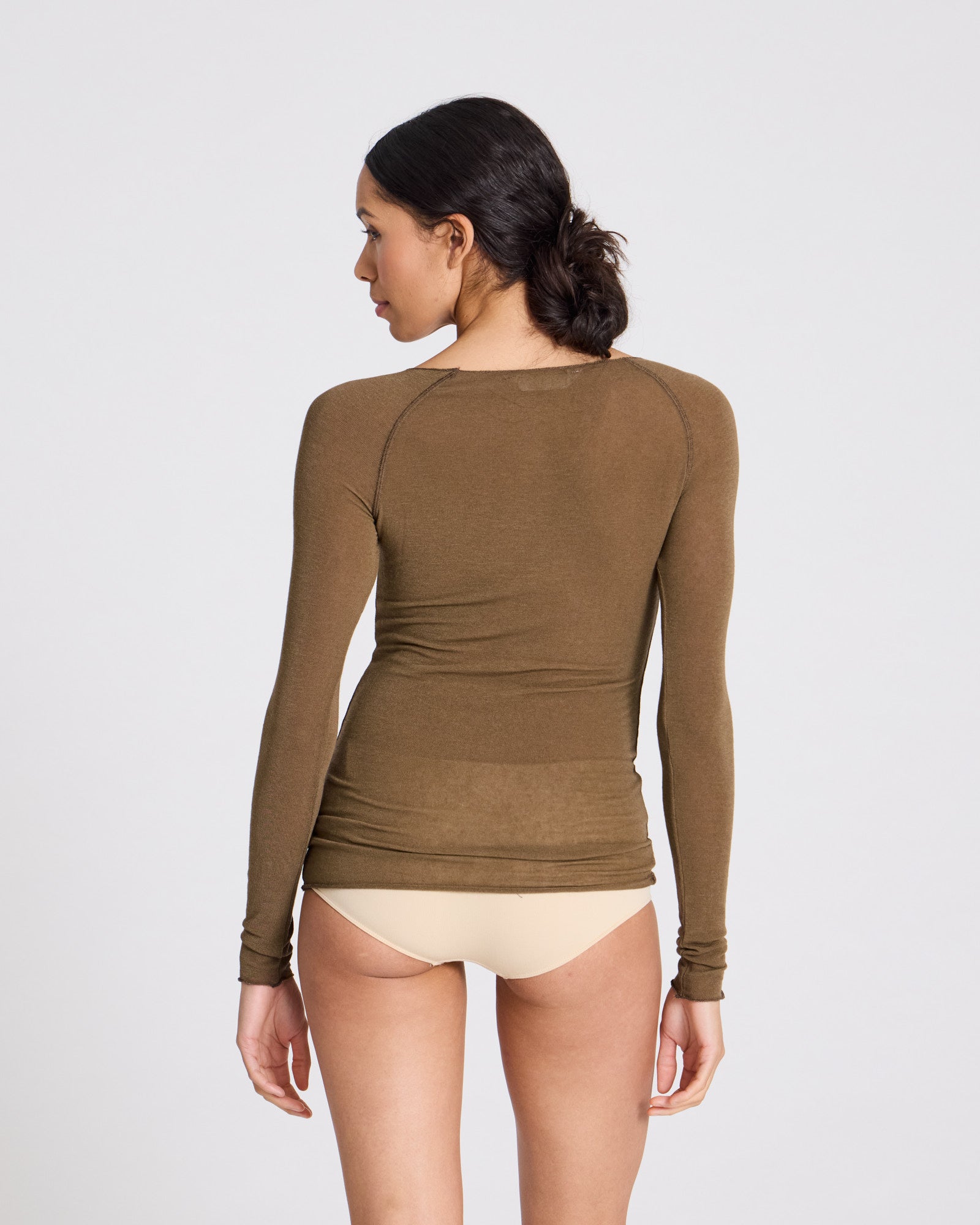 GAI+LISVA Amalie Wool Top Tops & T-shirts 861 Kangaroo