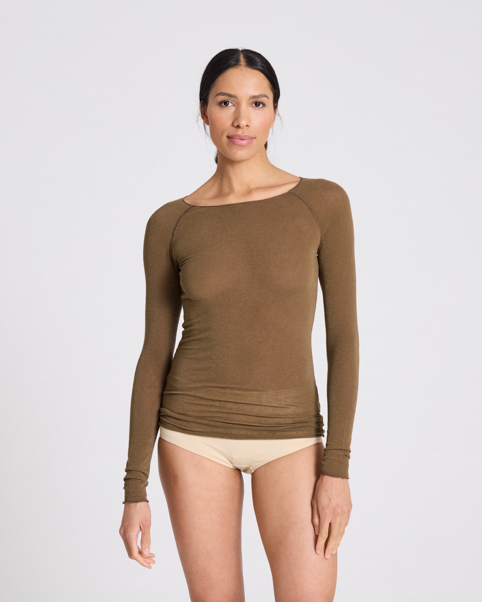 GAI+LISVA Amalie Wool Top Tops & T-shirts 861 Kangaroo