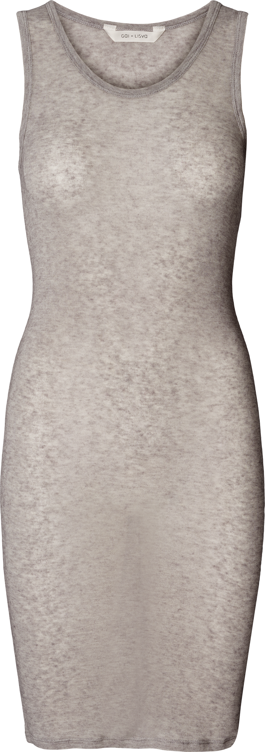 GAI+LISVA Anis Wool Slip Dress Top 601 Light Grey Melange