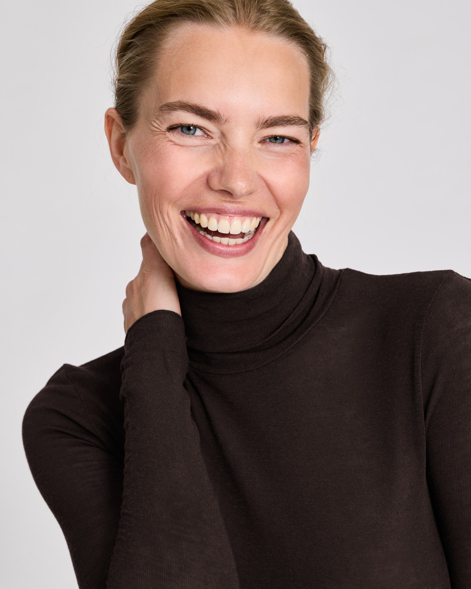 GAI+LISVA Anna Wool Turtleneck Tops & T-shirts 681 Mulch