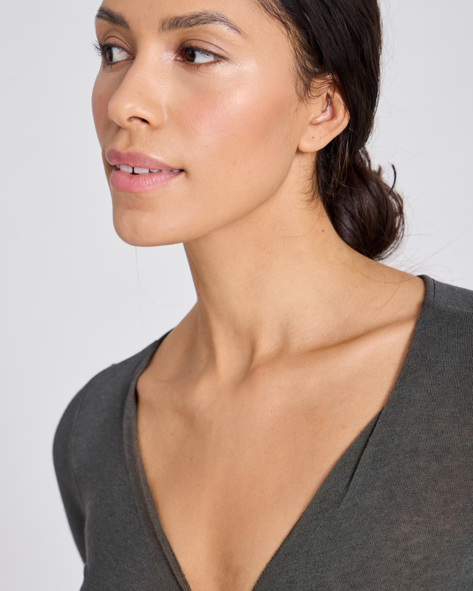 GAI+LISVA Anne Wool Wrap Top Tops & T-shirts 191 Beluga