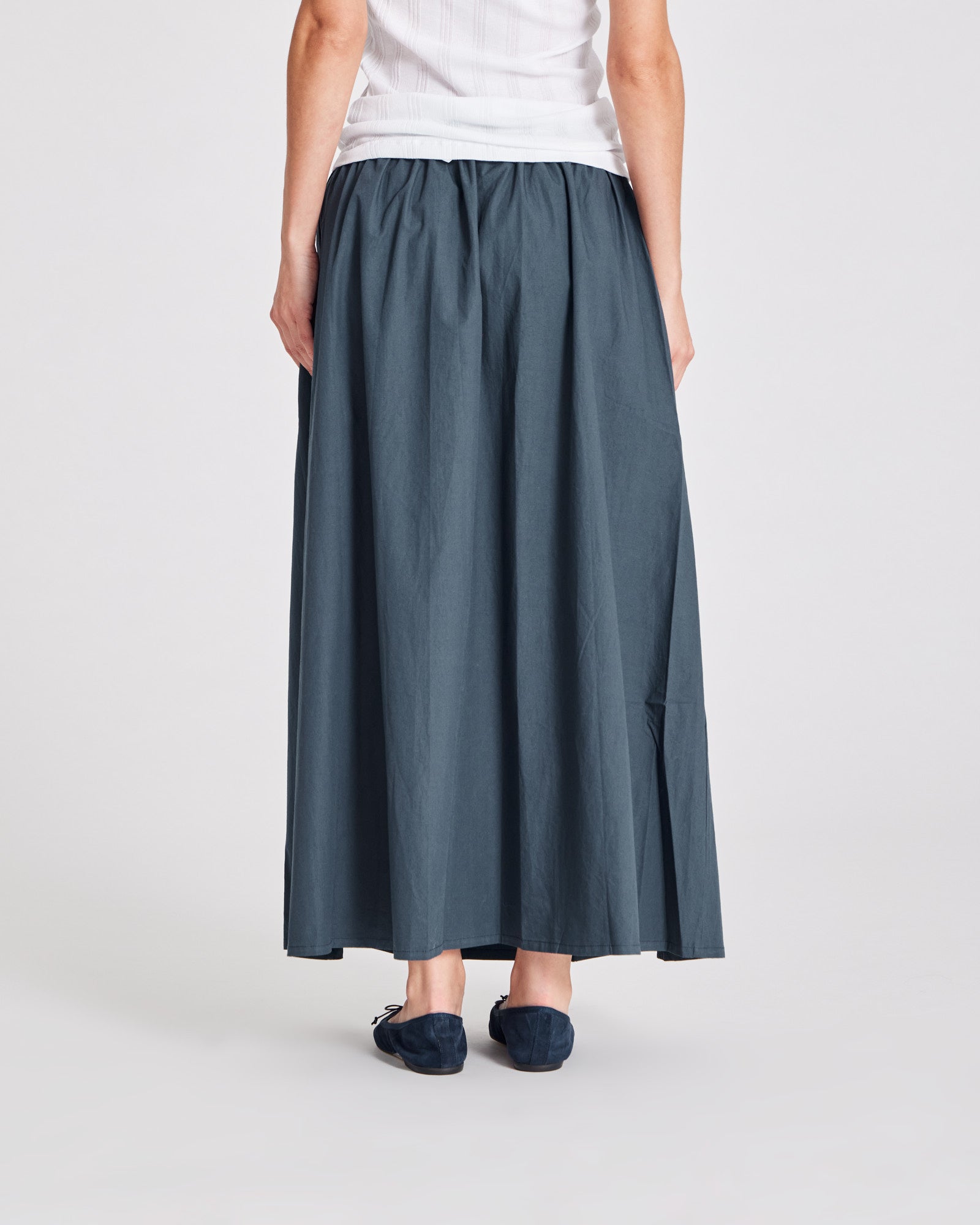 GAI+LISVA Astrid Long Skirt Poplin Dresses & Skirts 472 Denim Blue