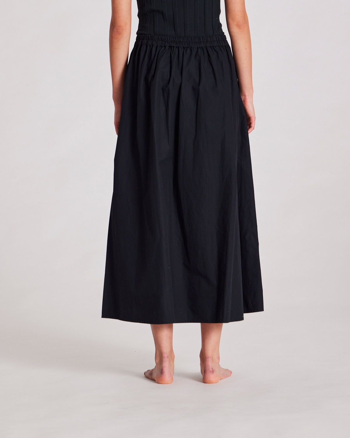 GAI+LISVA Astrid Long Skirt Poplin Dresses & Skirts 650 Black