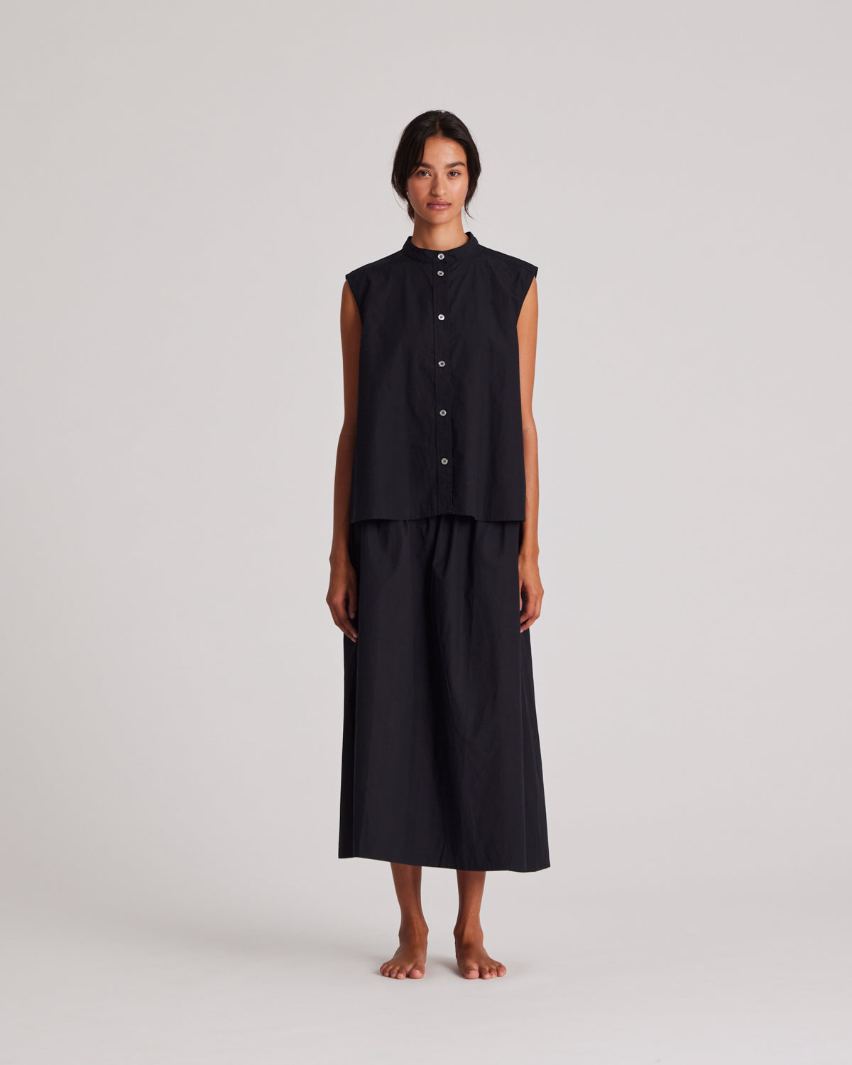 GAI+LISVA Astrid Long Skirt Poplin Dresses & Skirts 650 Black
