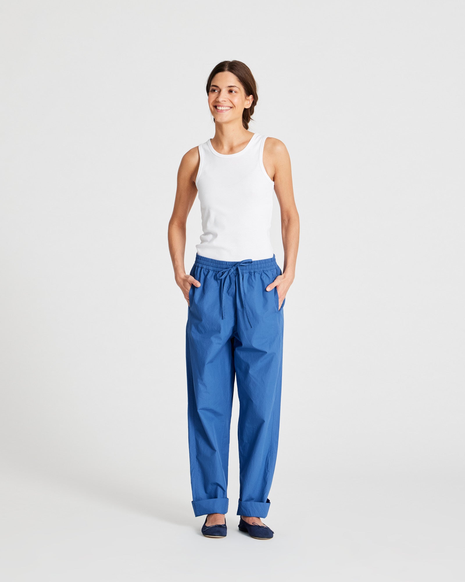 GAI+LISVA Astrid Pant Poplin Trousers & Shorts 514 Clear Blue