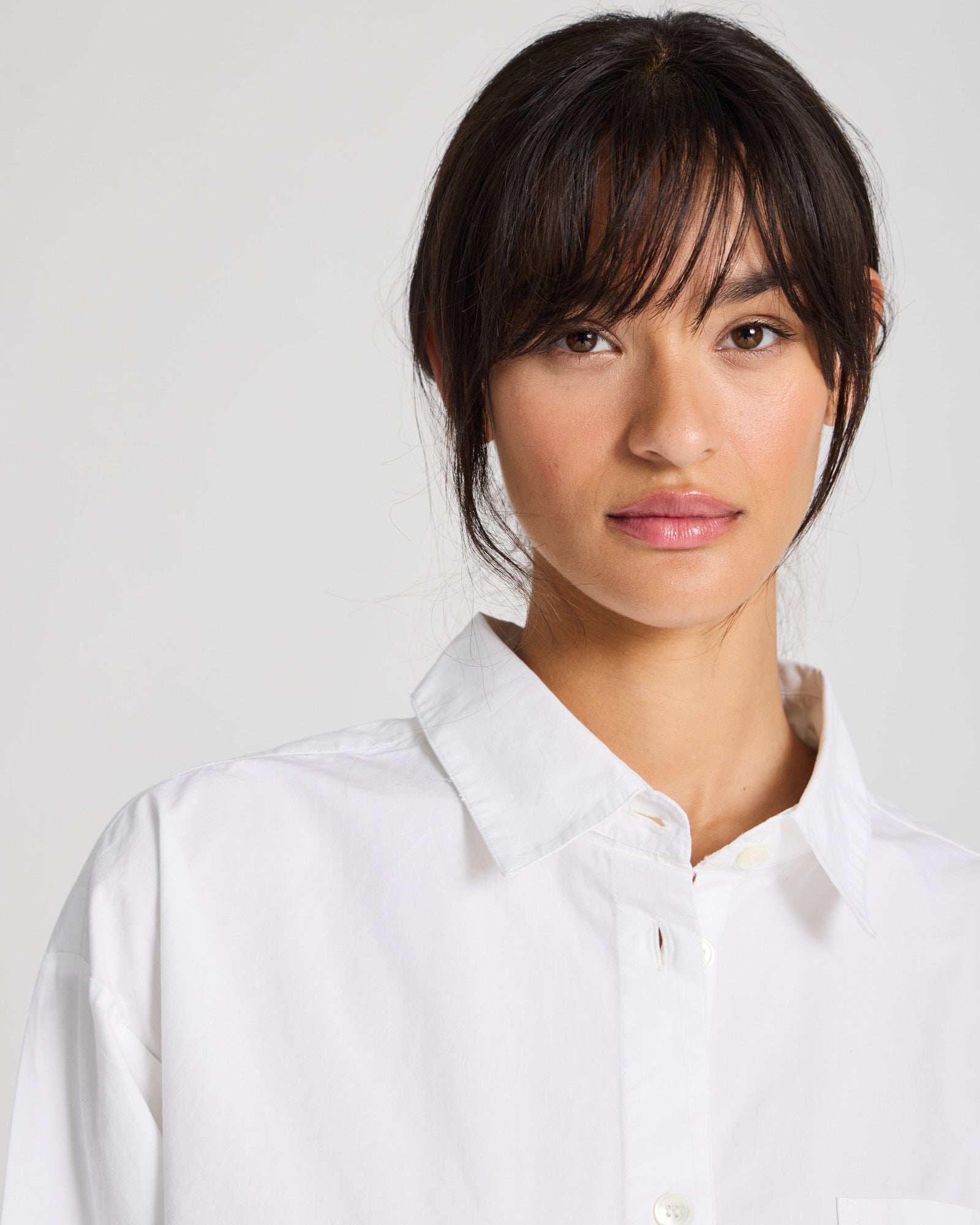 GAI+LISVA Astrid Shirt Poplin Gots 243975 Shirts & Blouses 100 White
