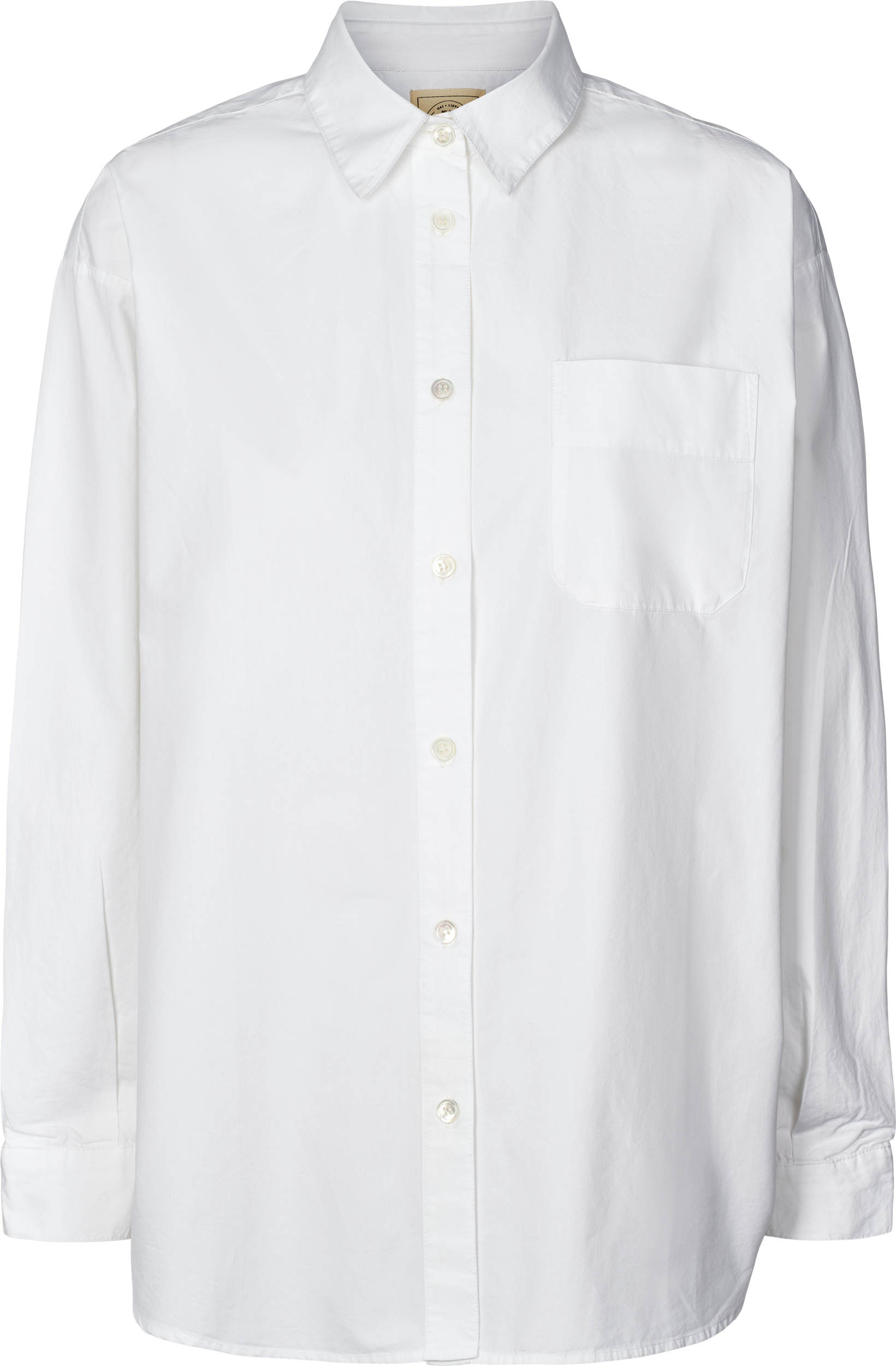 GAI+LISVA Astrid Shirt Poplin Gots 243975 Shirts & Blouses 100 White