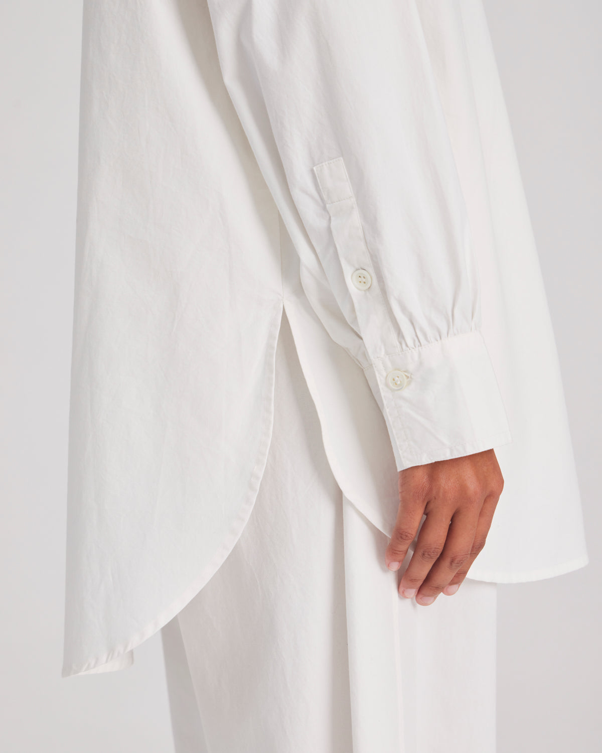 GAI+LISVA Astrid Shirt Poplin Gots 243975 Shirts & Blouses 124 Whisper White