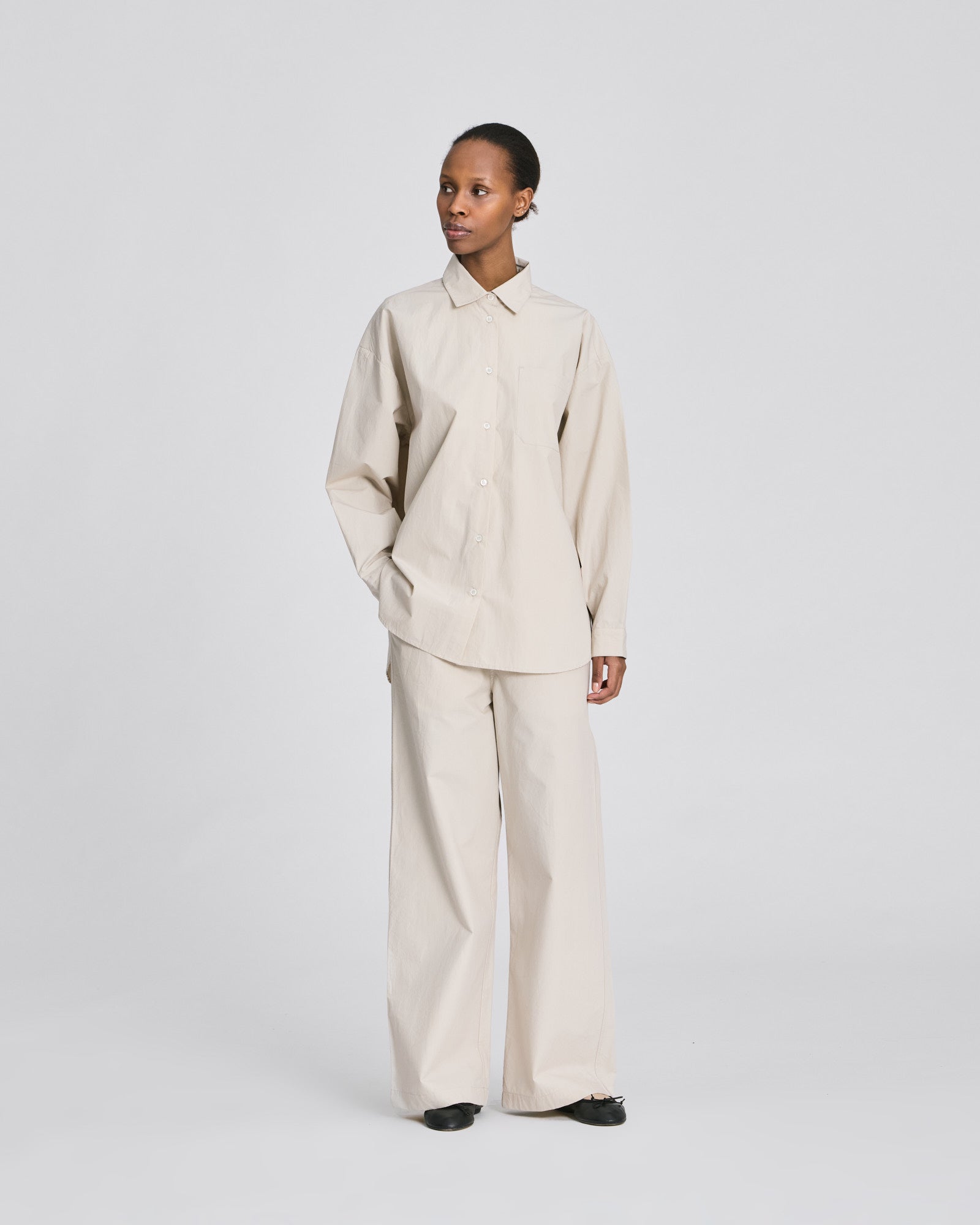 GAI+LISVA Astrid Shirt Poplin Gots 243975 Shirts & Blouses 139 Ancient Grey