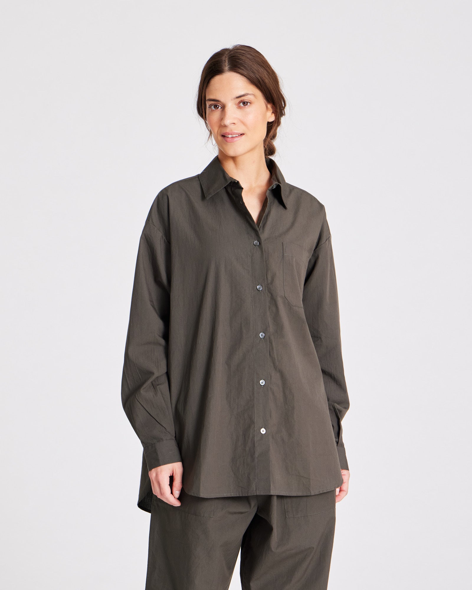 GAI+LISVA Astrid Shirt Poplin Gots 243975 Shirts & Blouses 191 Beluga