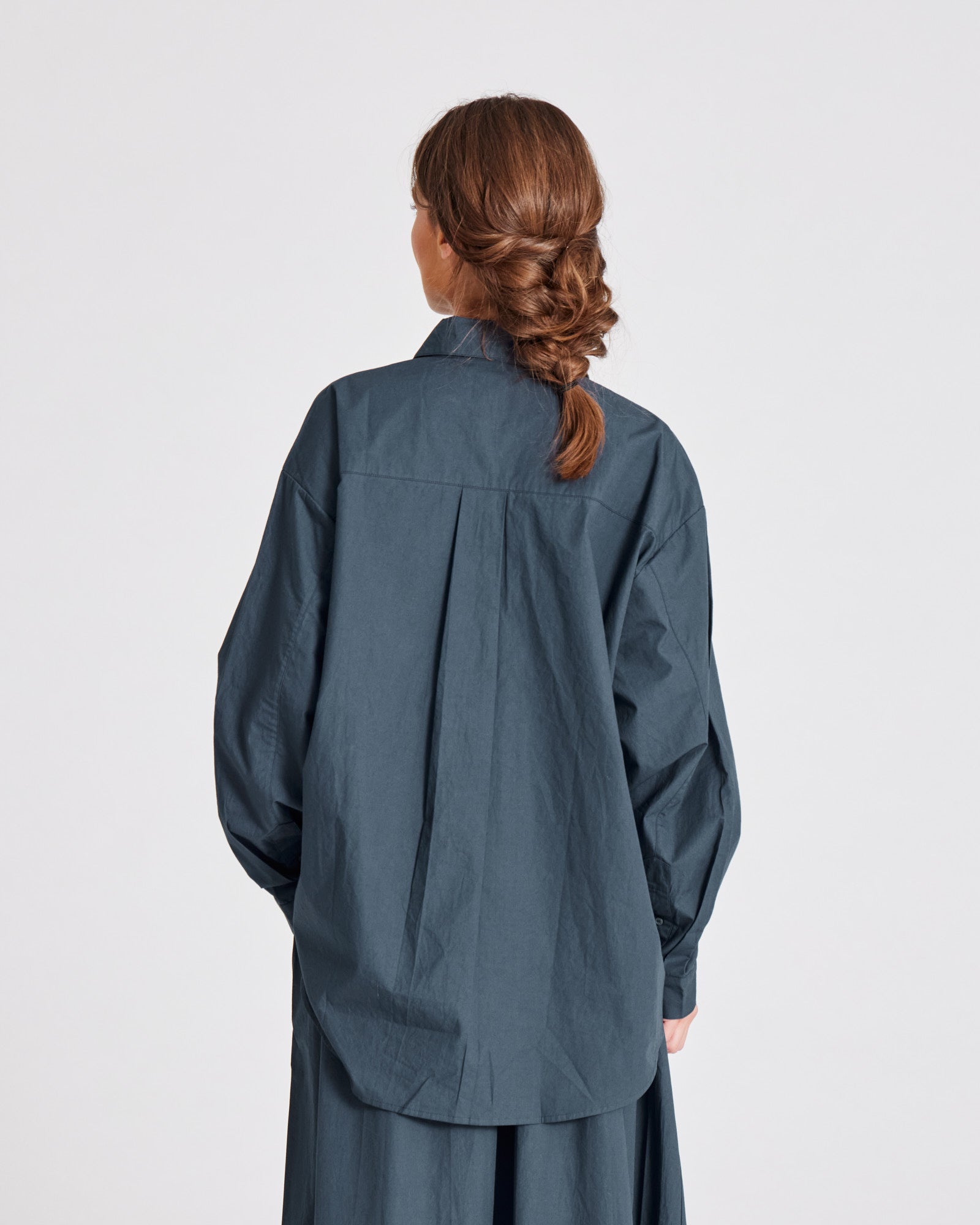 GAI+LISVA Astrid Shirt Poplin Gots 243975 Shirts & Blouses 472 Denim Blue