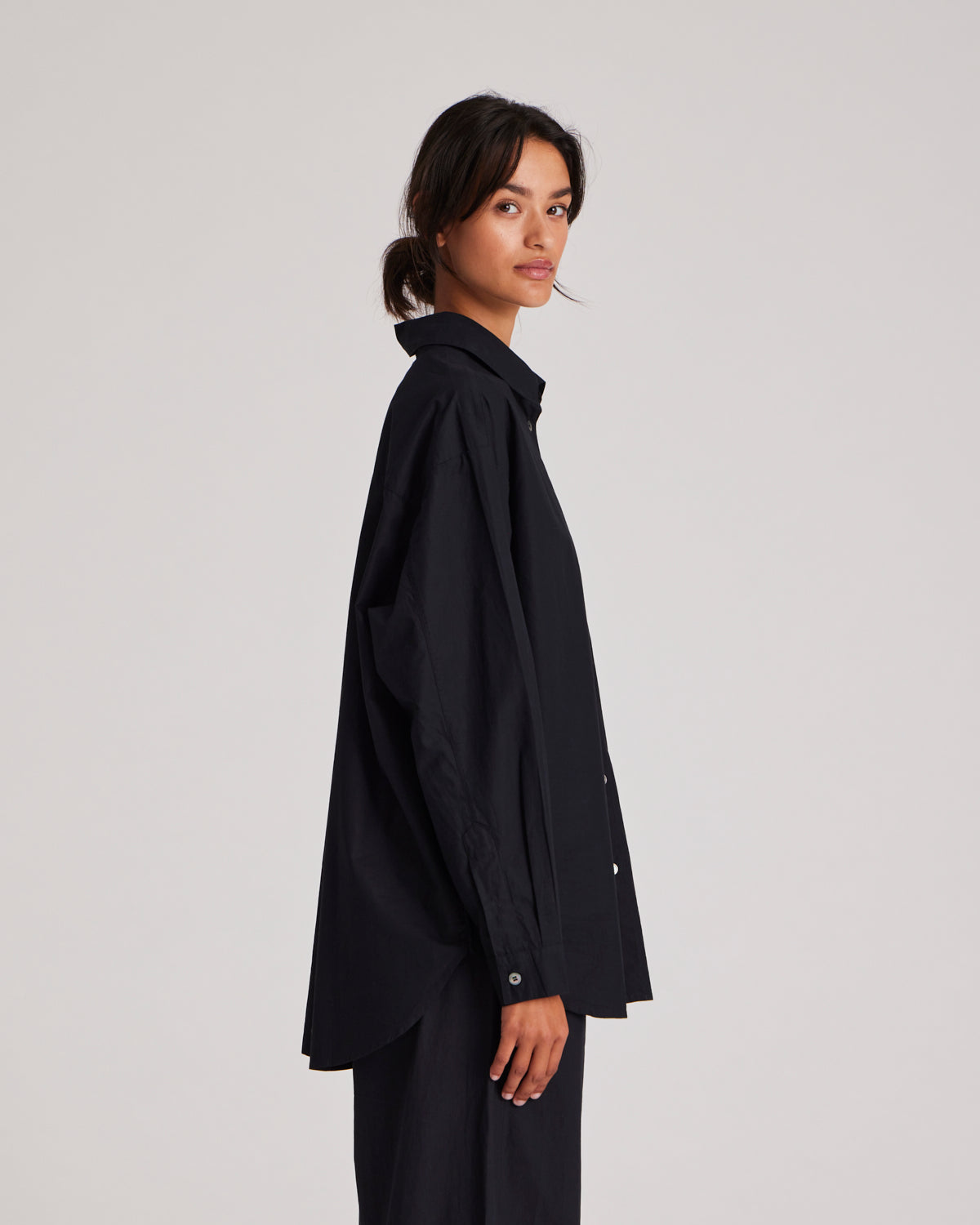 GAI+LISVA Astrid Shirt Poplin Gots 243975 Shirts & Blouses 650 Black