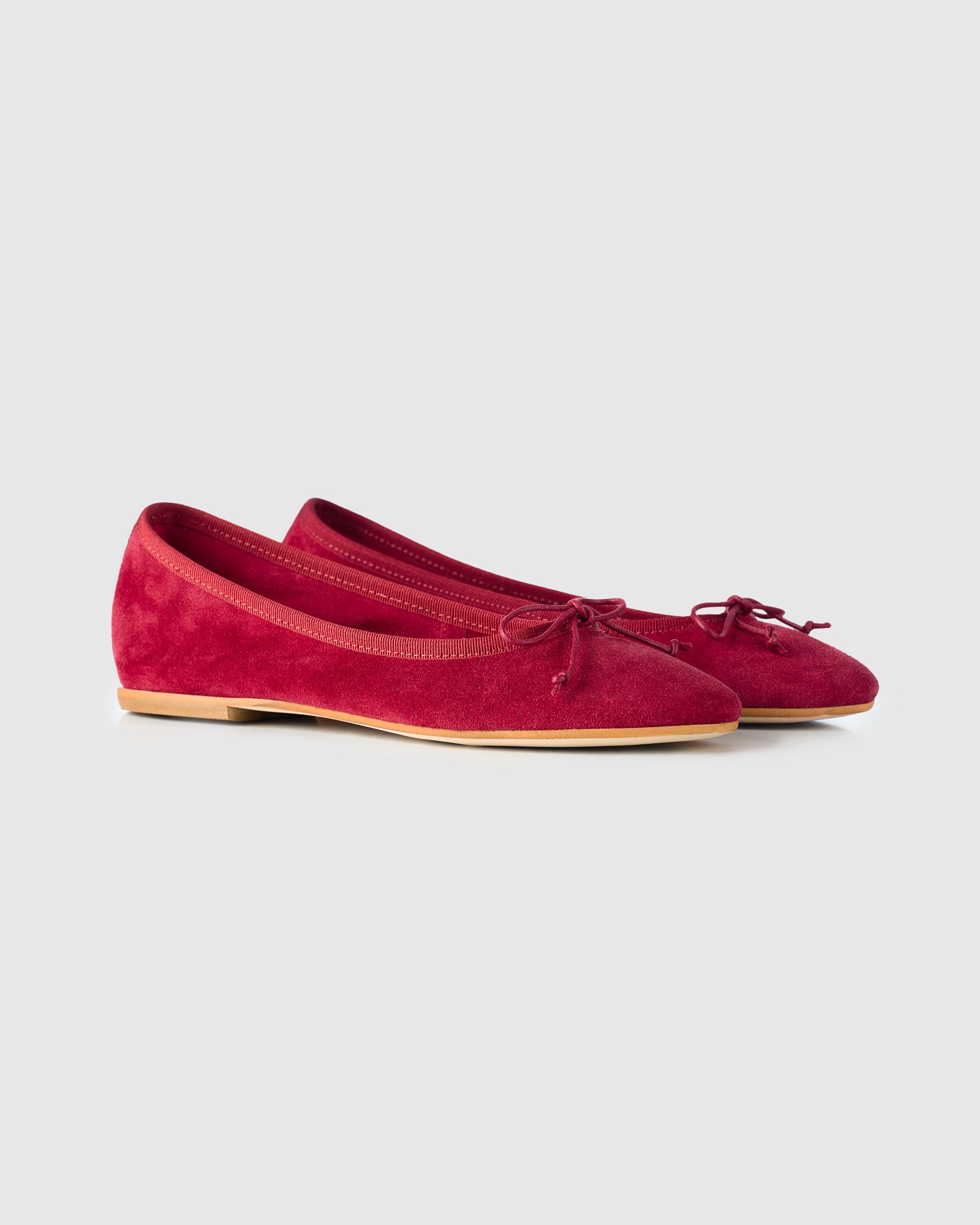 GAI+LISVA Ballerina Accessories Suede Deep Red