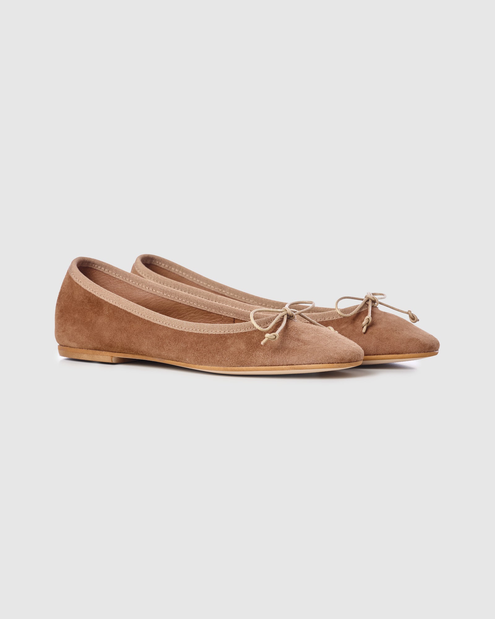 GAI+LISVA Ballerina Accessories Nubuck Cognac