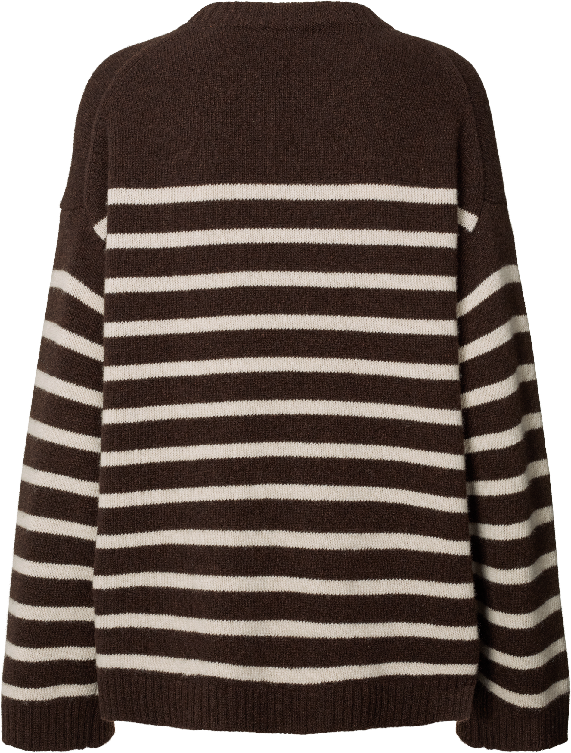 GAI+LISVA Barbera Stripe Lambswool Jumper Knit 681 Mulch