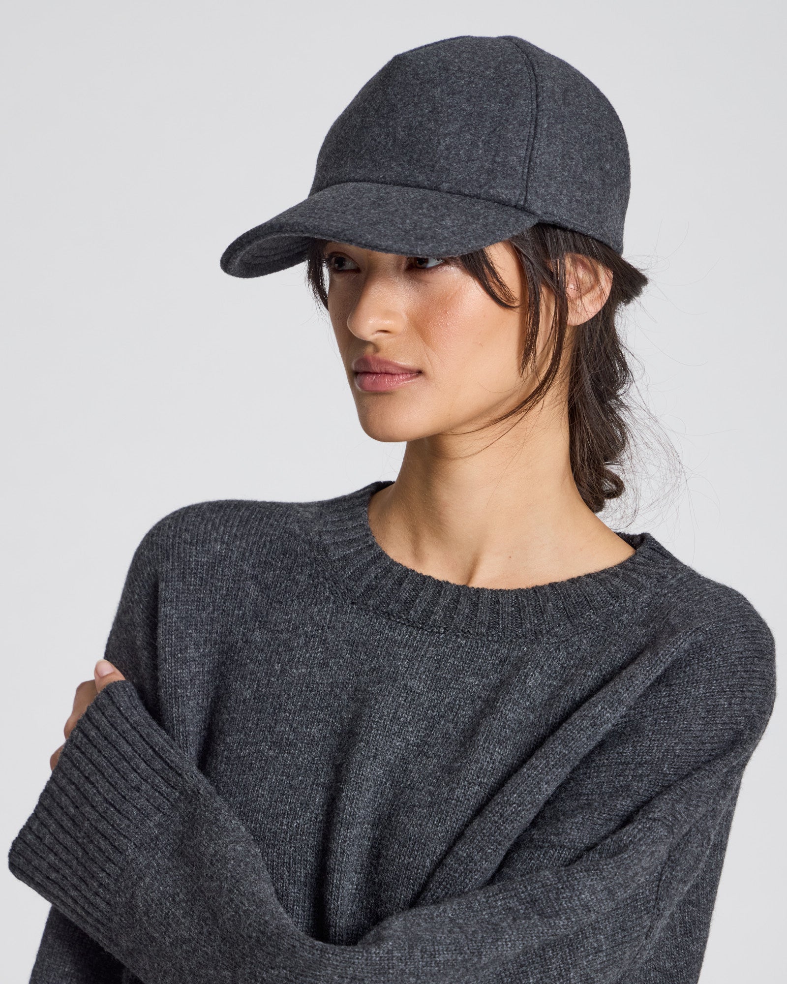 GAI+LISVA Baseball Cap Accessories 614 Dark Grey Melange
