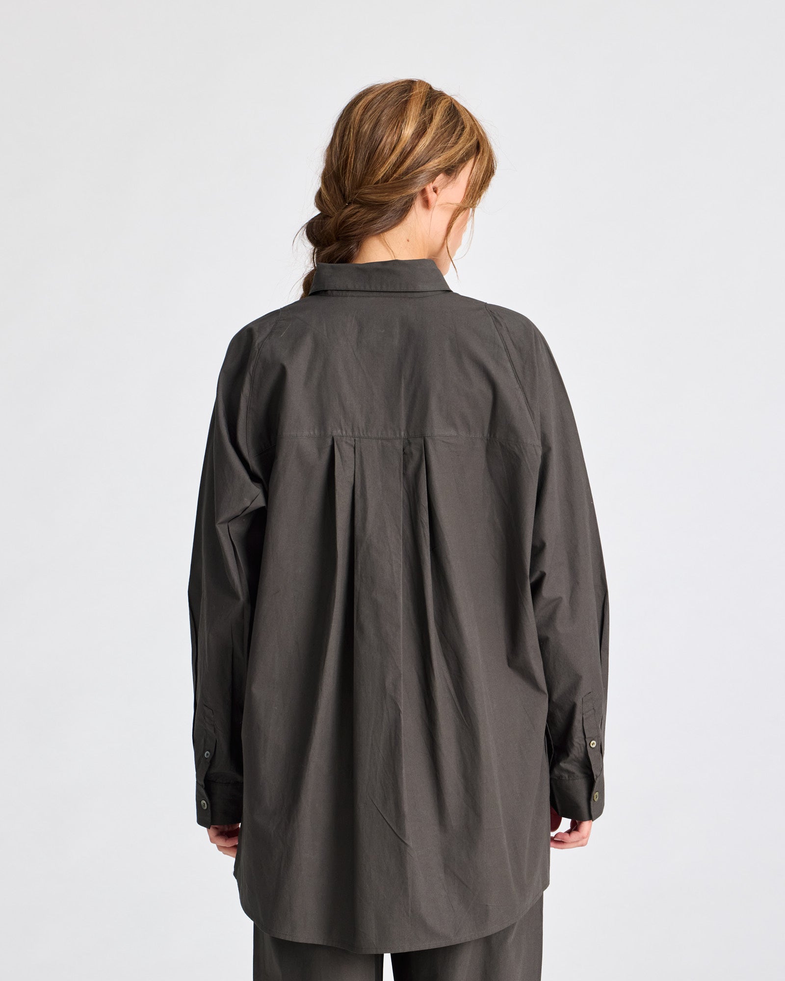 GAI+LISVA Bella Raglan L/S Poplin Long Shirt GOTS 243975 Top 191 Beluga