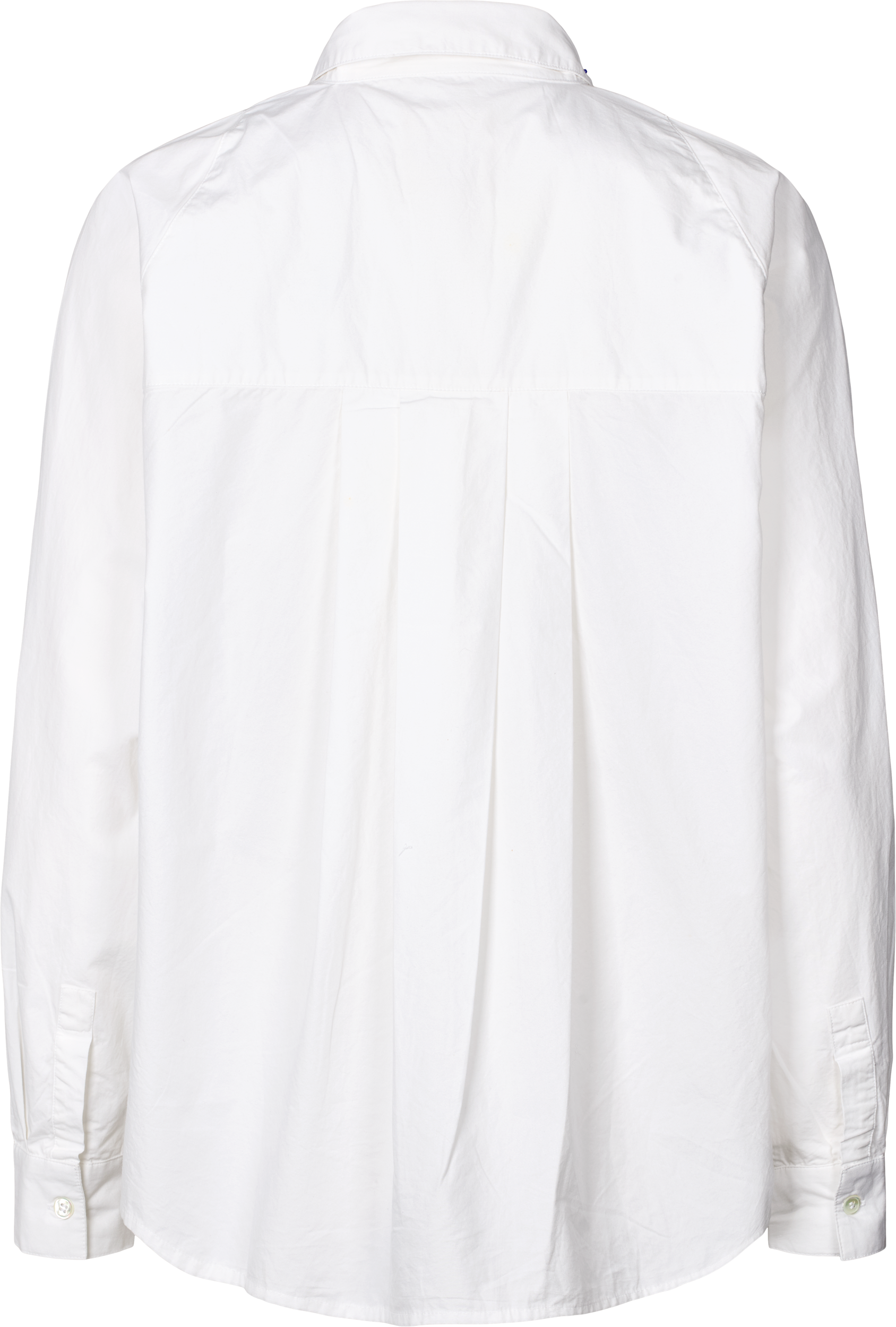 GAI+LISVA Bella Raglan L/S Poplin Short Shirt GOTS 243975 Shirts & Blouses 100 White