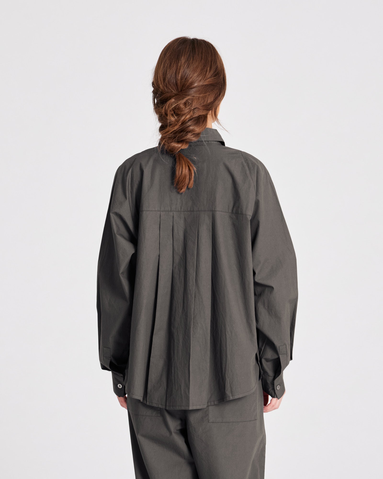 GAI+LISVA Bella Raglan L/S Poplin Short Shirt GOTS 243975 Shirts & Blouses 191 Beluga