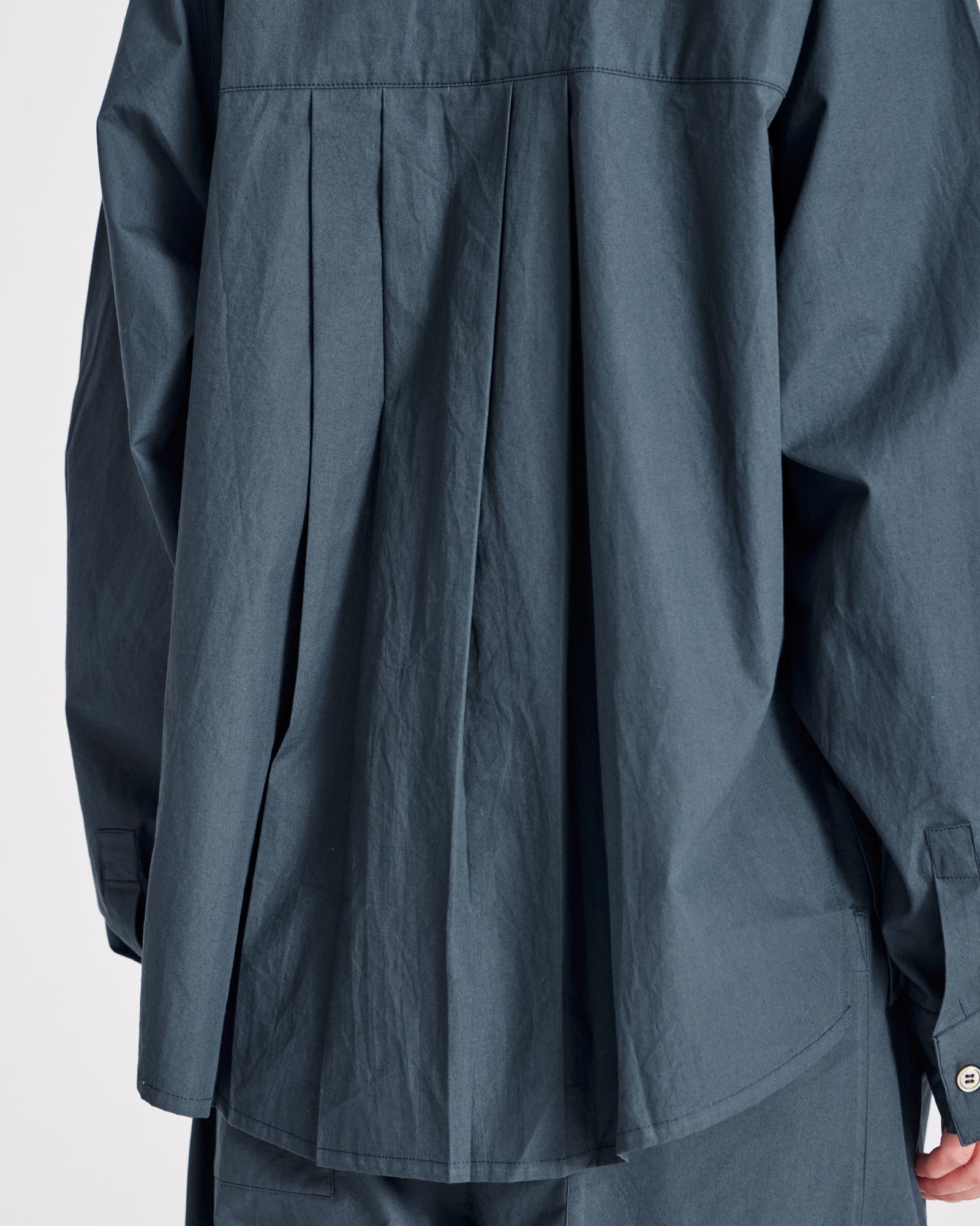 GAI+LISVA Bella Raglan L/S Poplin Short Shirt GOTS 243975 Shirts & Blouses 472 Denim Blue