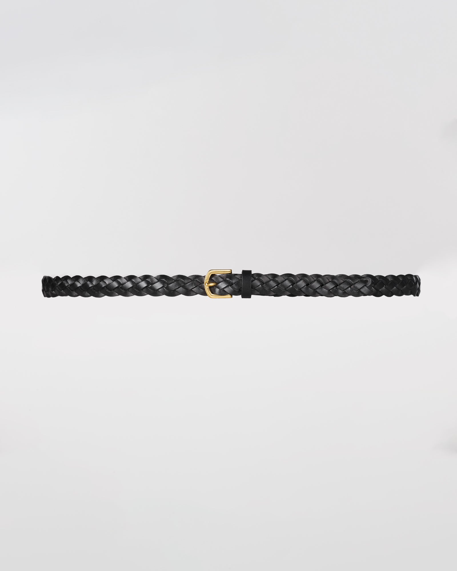 GAI+LISVA Braided Leather Belt Accessories 650 Black