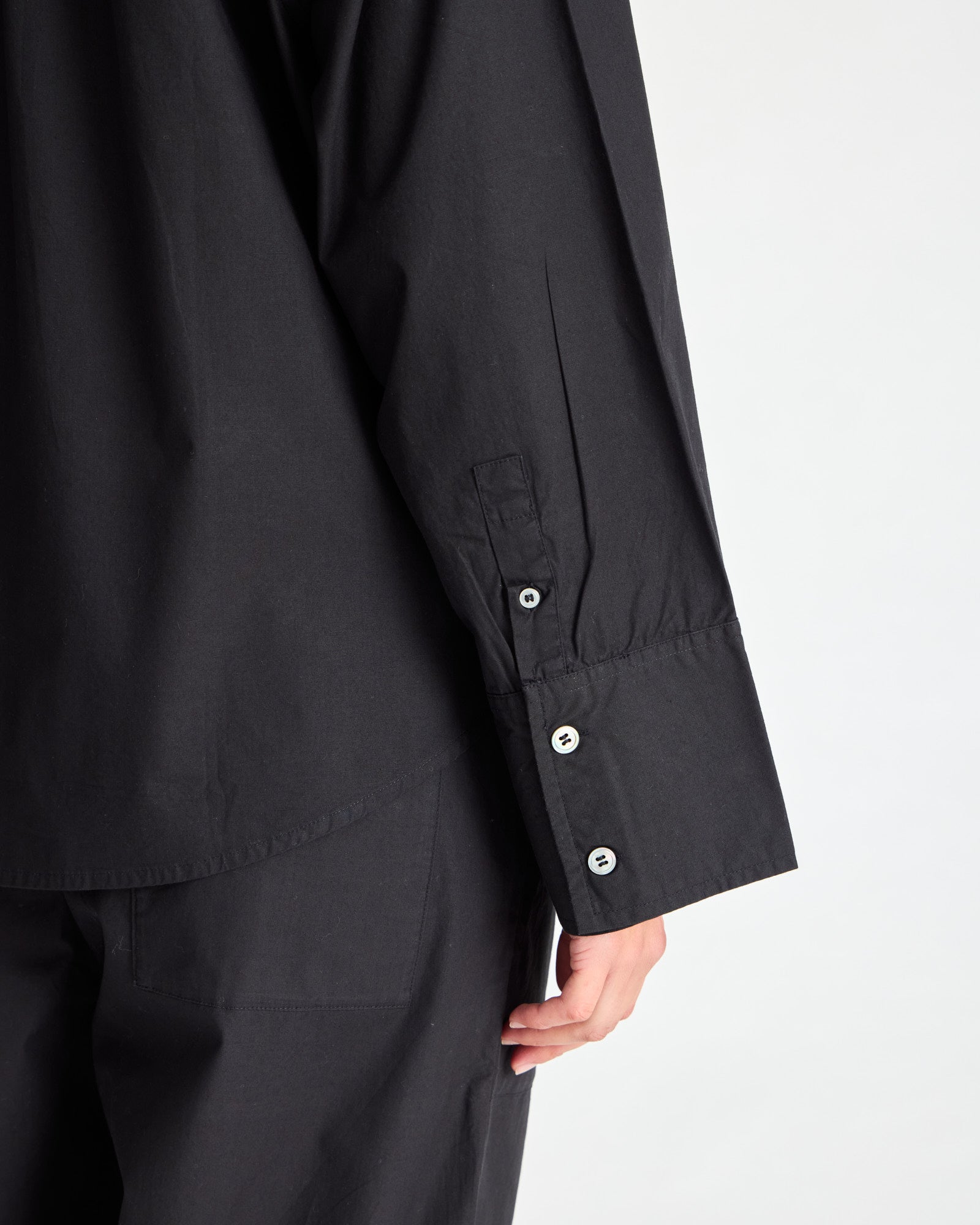 GAI+LISVA Flora Shirt Poplin Gots 243975 Shirts & Blouses 650 Black