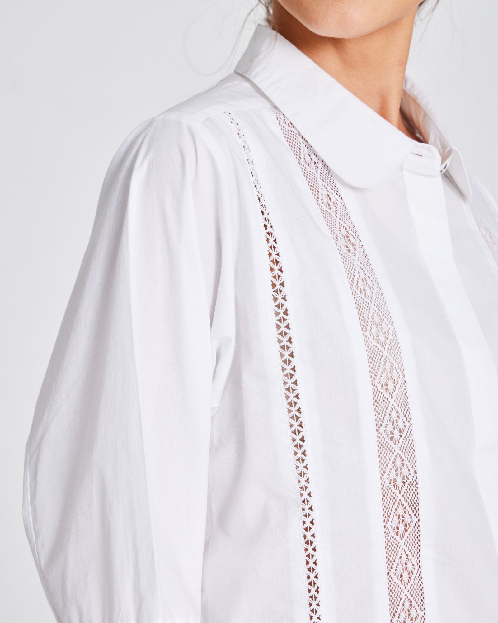 GAI+LISVA Hanne Shirt Cotton Poplin Shirt 100 White