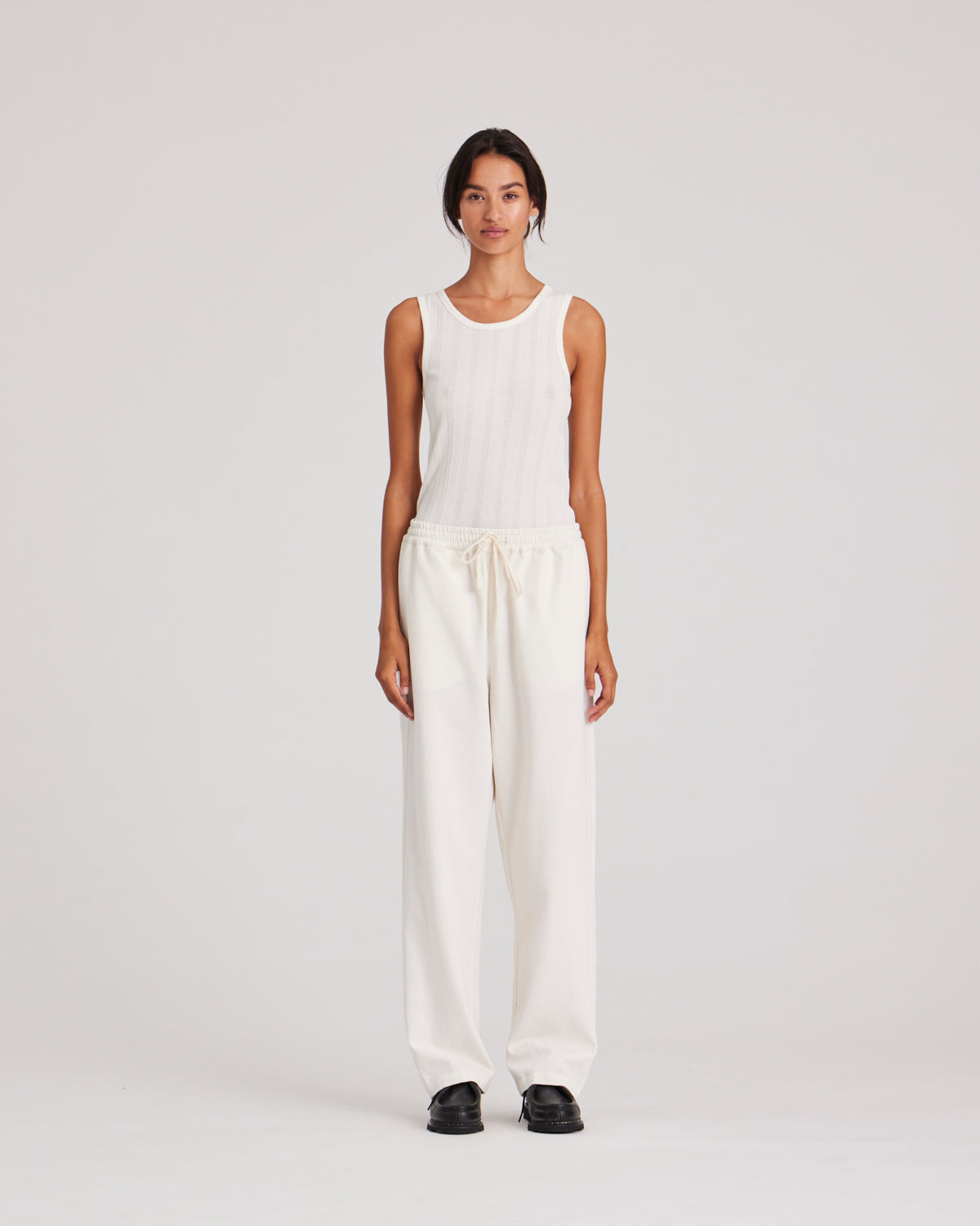 GAI+LISVA Ida Pant Twill GOTS 243975 Pants & Shorts 124 Whisper White