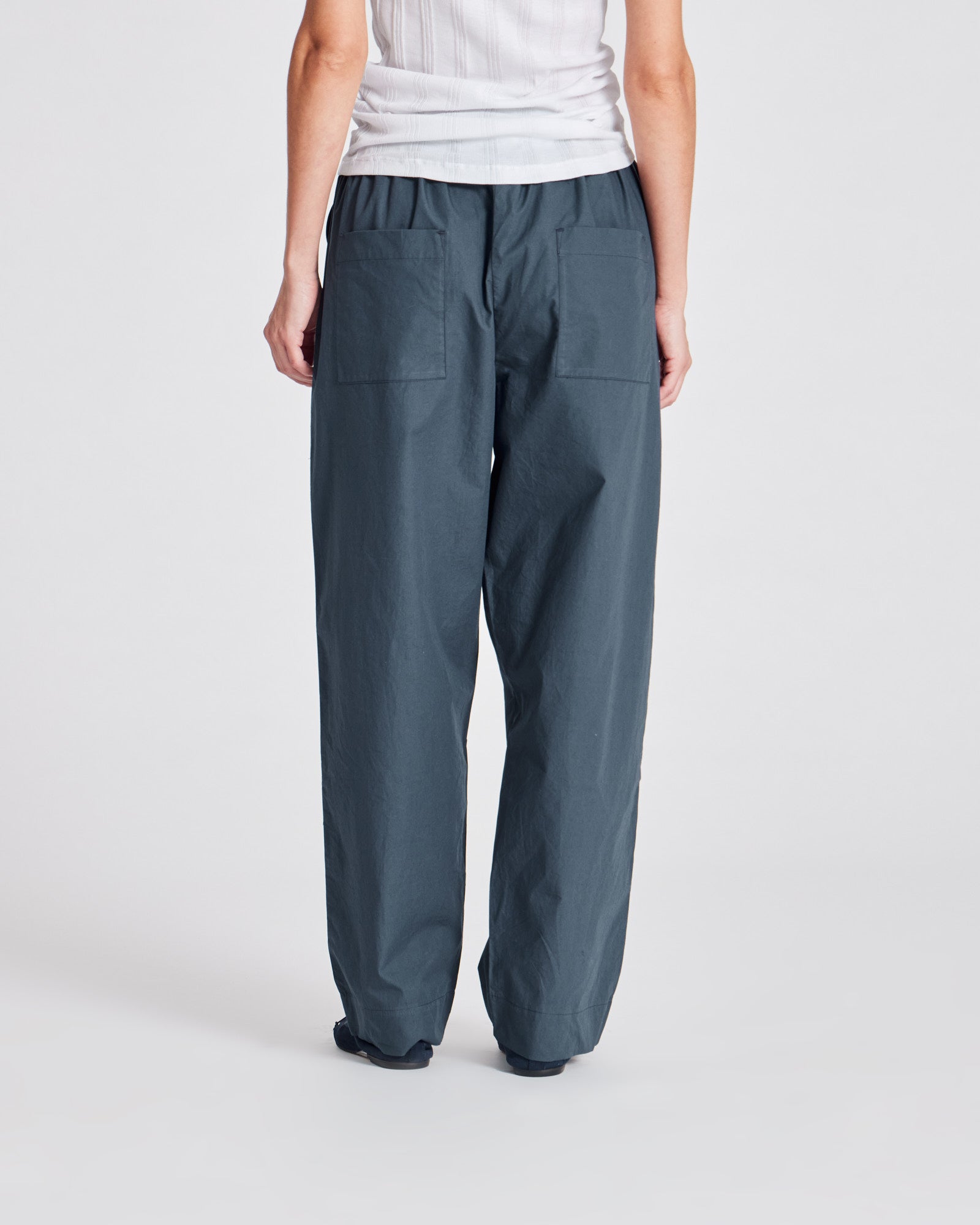 GAI+LISVA Jasmin Poplin Pants GOTS Trousers & Shorts 472 Denim Blue