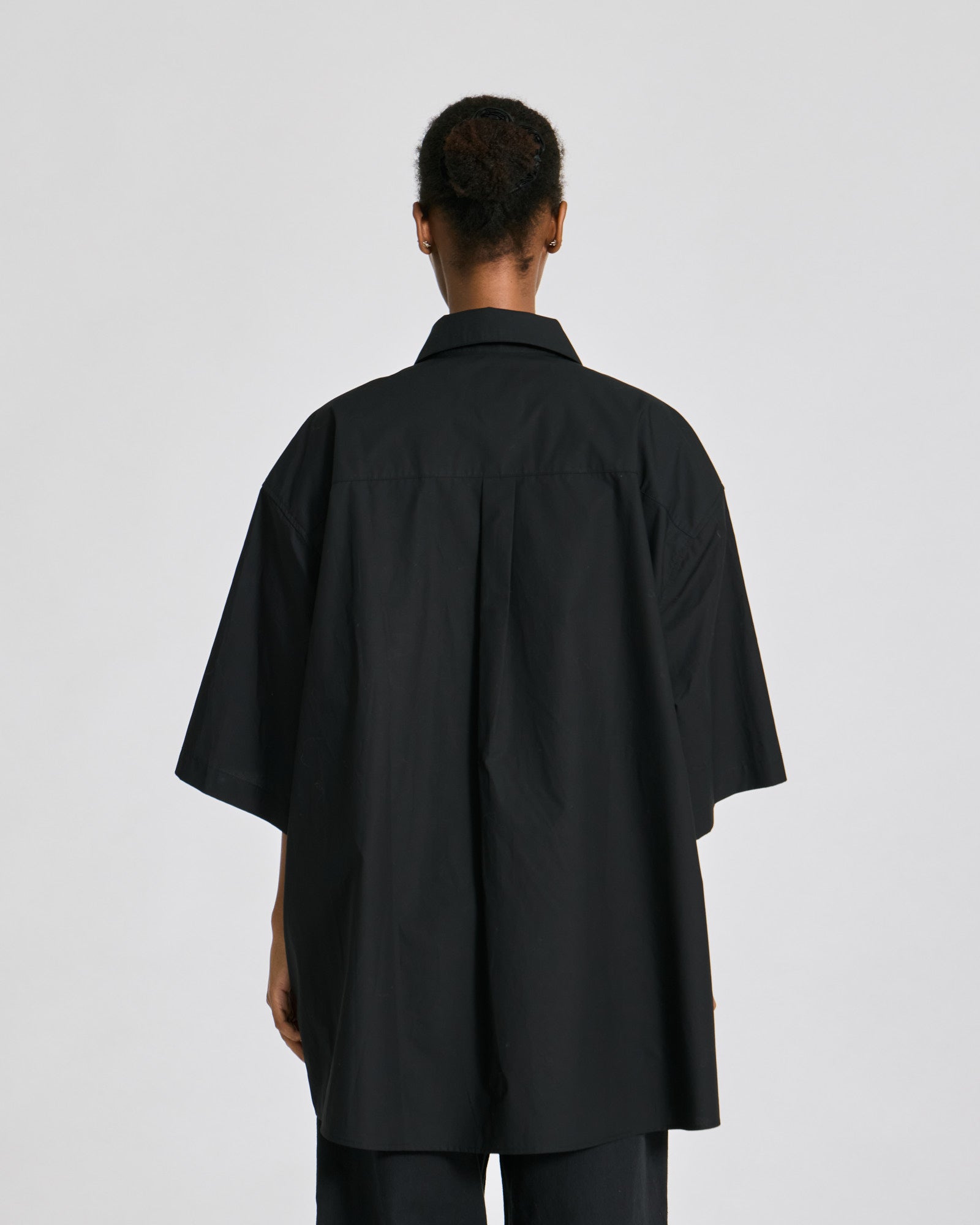GAI+LISVA Johanne S/S Poplin Shirt GOTS Shirts & Blouses 650 Black