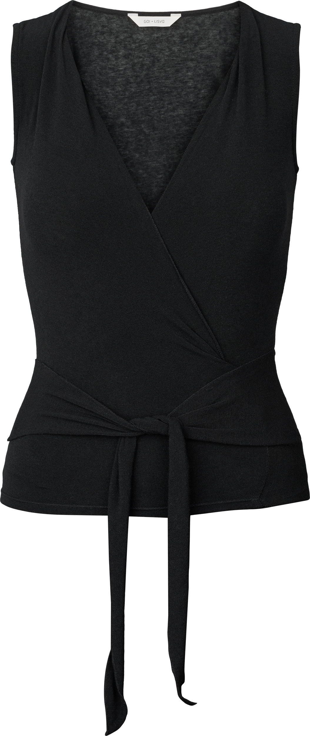 GAI+LISVA Julie Wrap Top Tops & T-shirts 650 Black