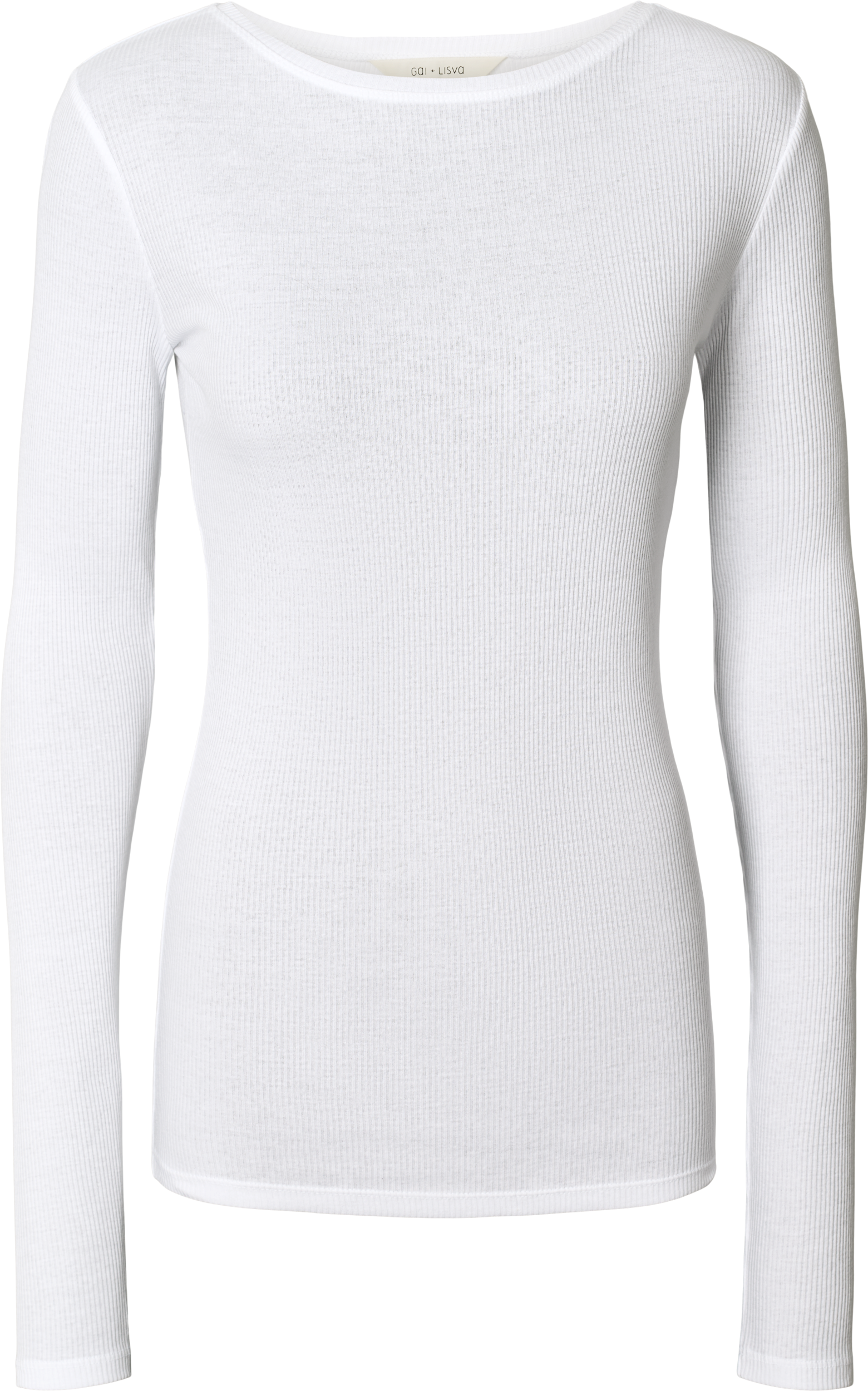 GAI+LISVA Lise Cotton Top 3x2 Rib Knit GOTS Tops & T-shirts 100 White