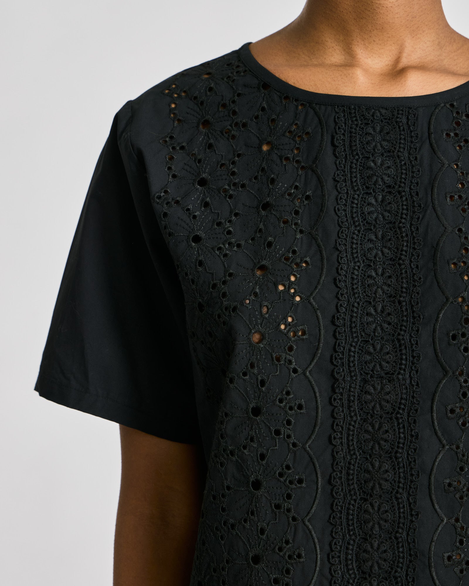 GAI+LISVA Lisva S/S Cotton Poplin Blouse Shirts & Blouses 650 Black