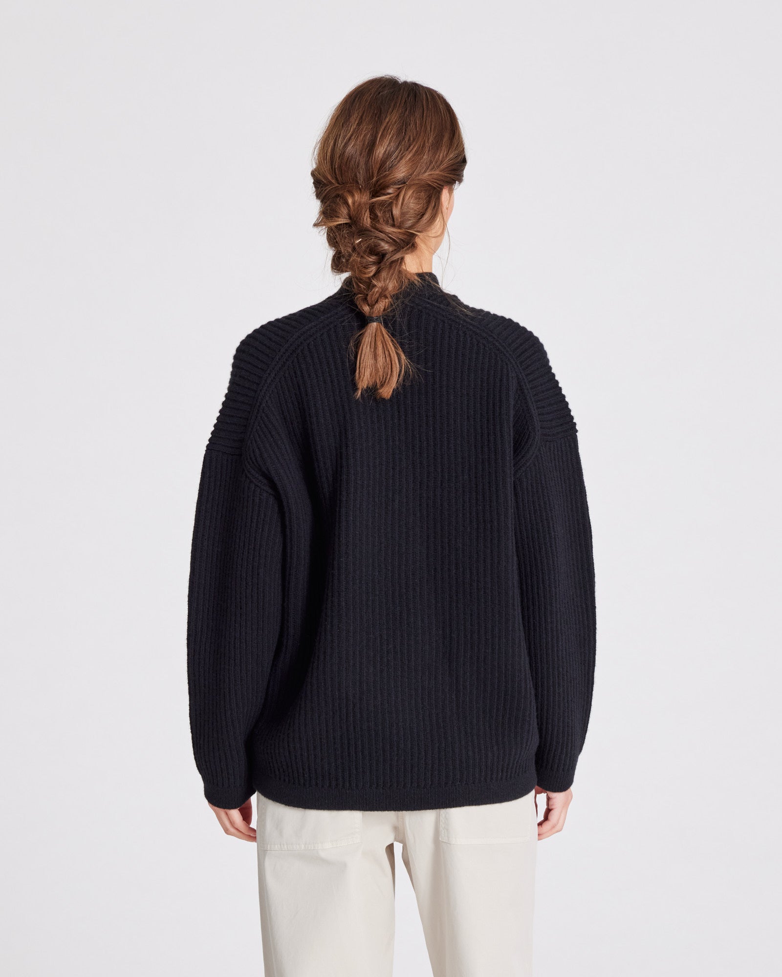 GAI+LISVA Mette Cardigan Lambswool Knit GOTS Lambswool l Knitwear 650 Black