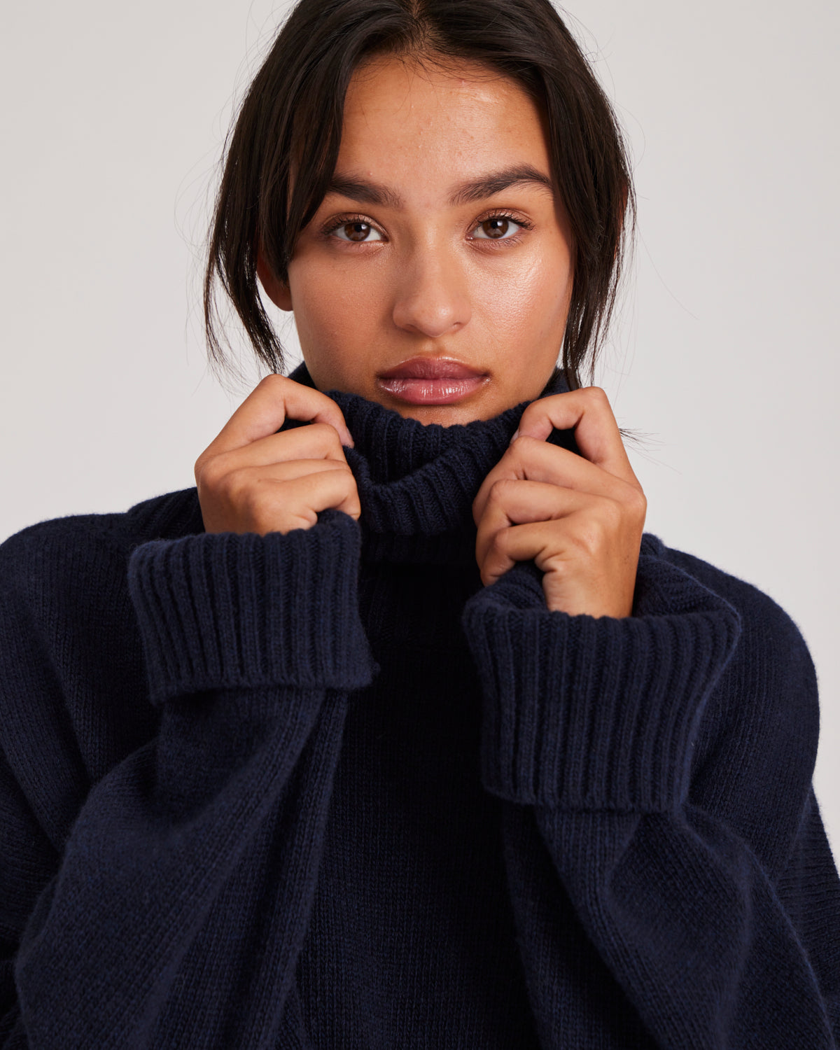 GAI+LISVA Michelle Neck Piece Lambswool l Knitwear 181 Midnight Blue