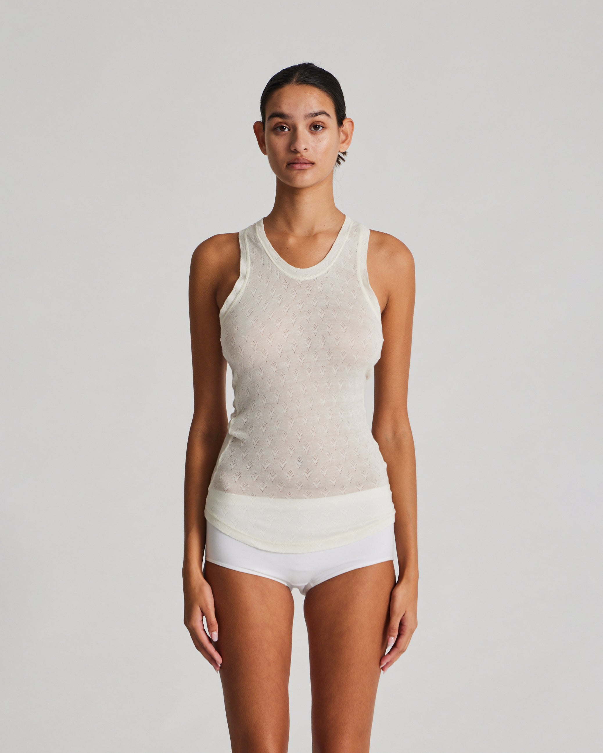 GAI+LISVA Nellie Silk Top Tops & T-shirts 150 Off White