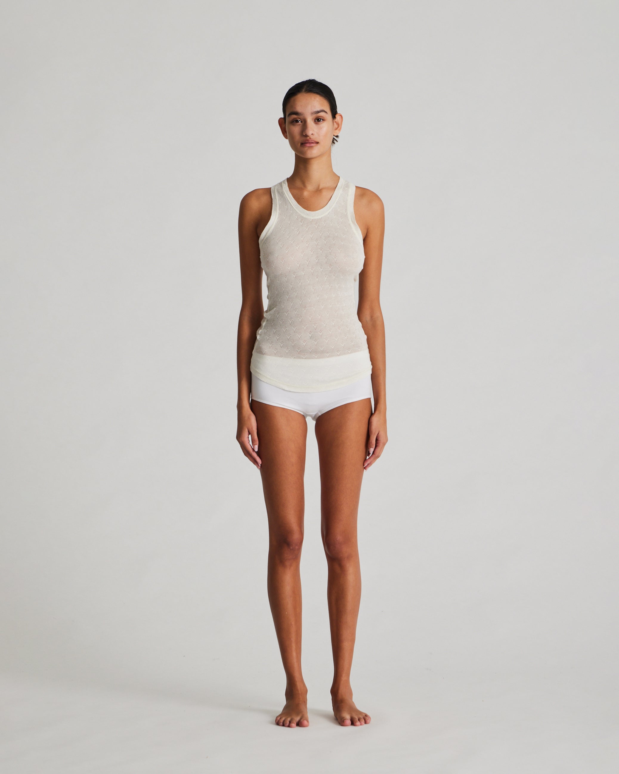 GAI+LISVA Nellie Silk Top Tops & T-shirts 150 Off White