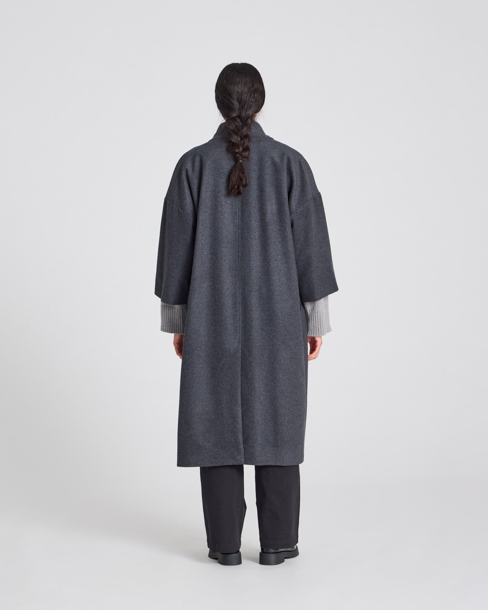 GAI+LISVA Nete Coat Outerwear 614 Dark Grey Melange