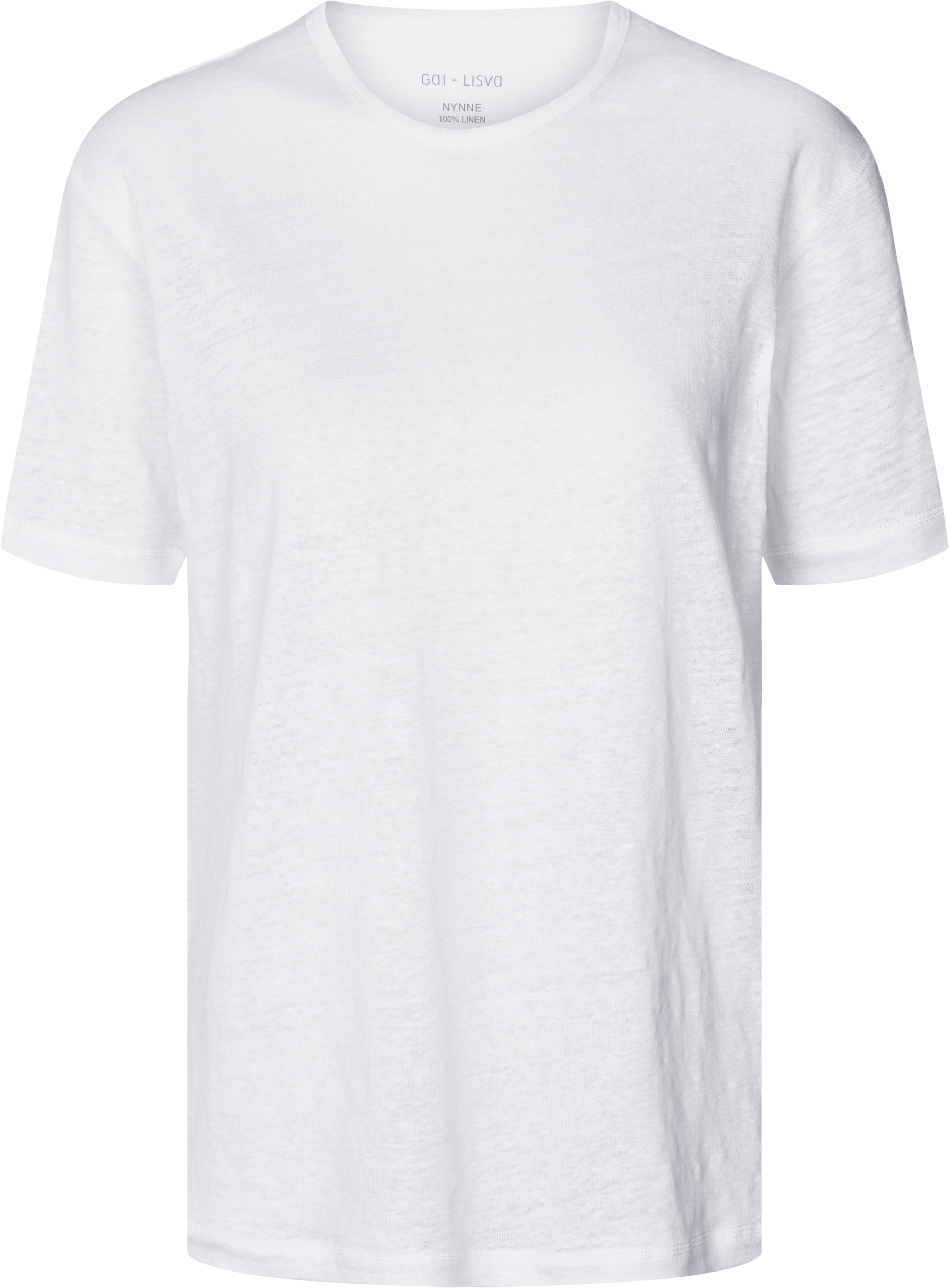 GAI+LISVA Nynne Linen Tee shirt Tops & T-shirts 100 White