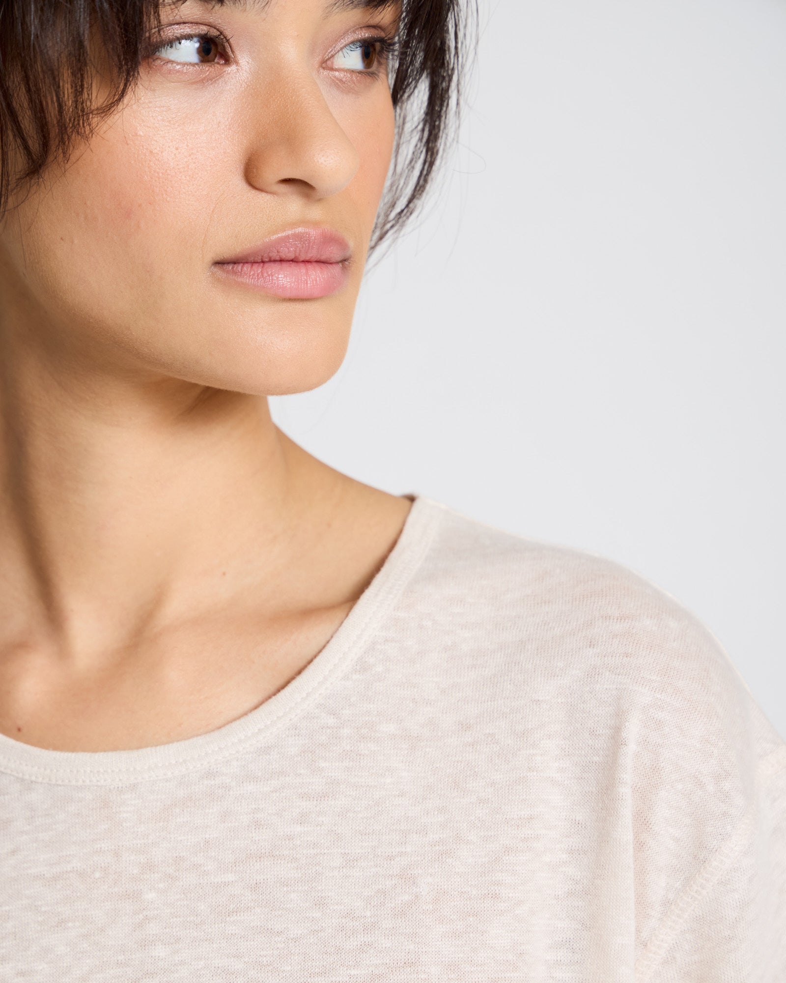 GAI+LISVA Nynne Linen Tee shirt Tops & T-shirts 139 Ancient Grey