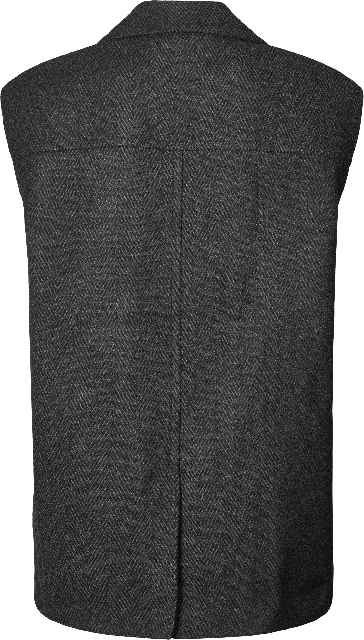 GAI+LISVA Petra Vest Outerwear 614 Dark Grey Melange