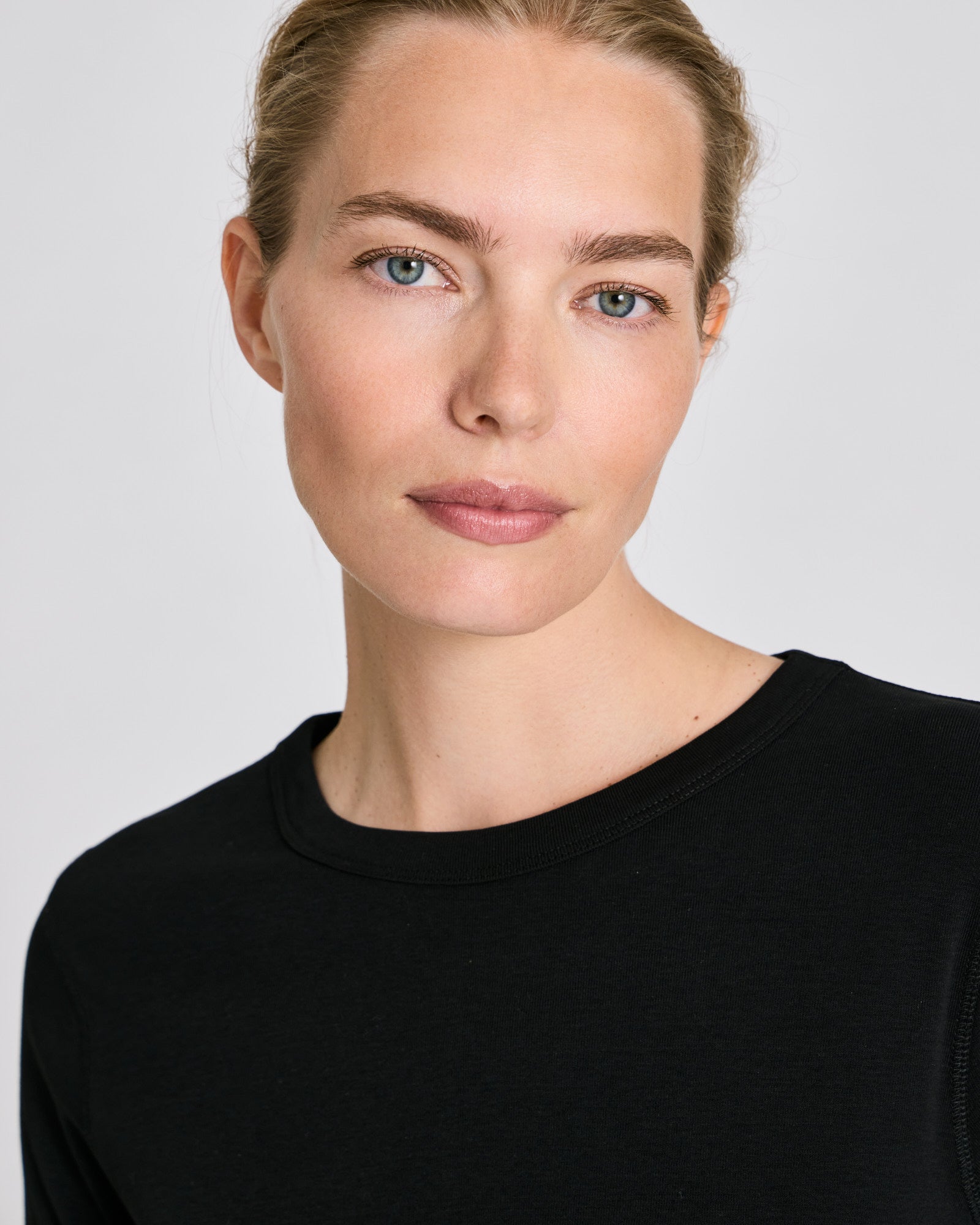 GAI+LISVA Sascha 3/4 Sleeve Cotton Top Tops & T-shirts 650 Black